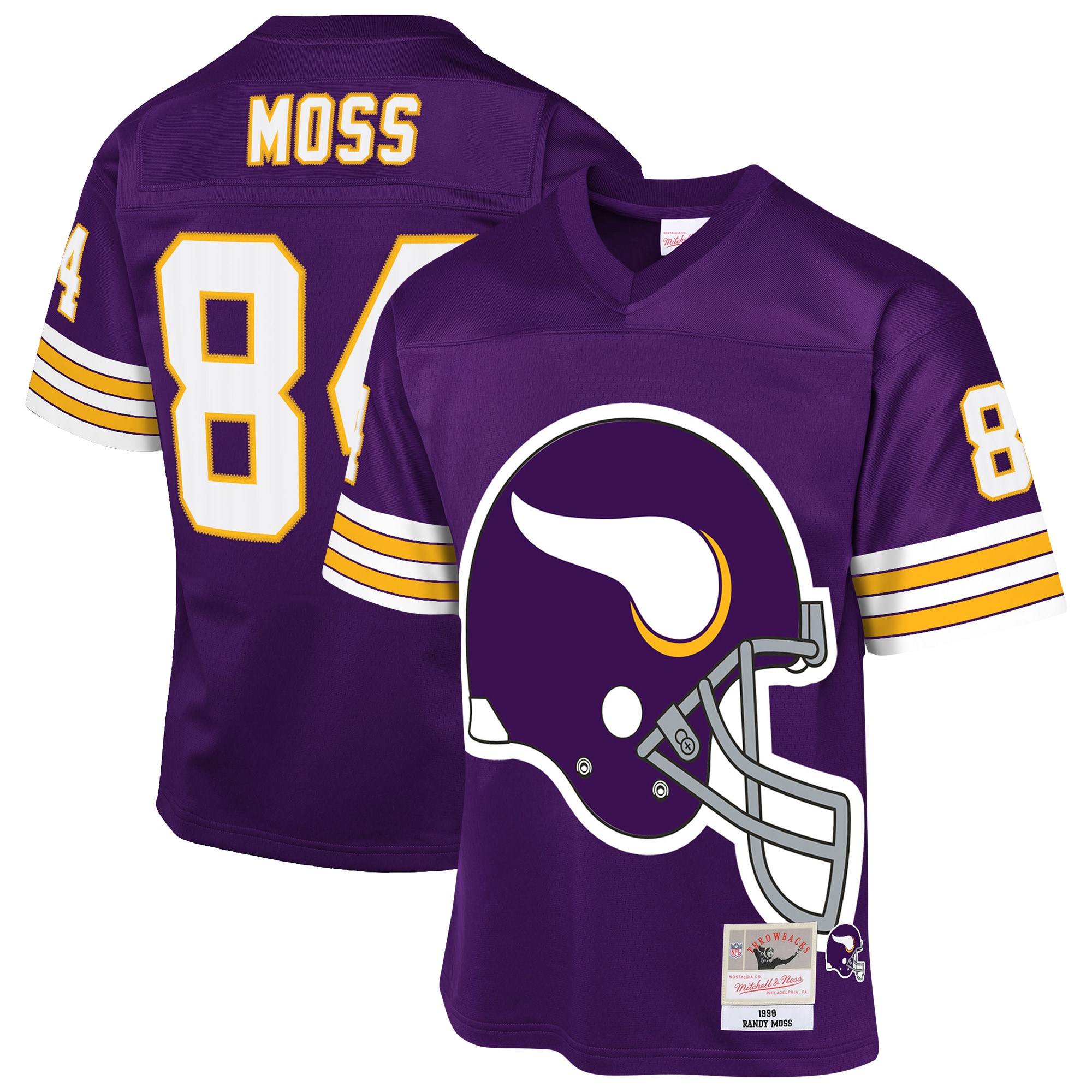 Randy Moss Minnesota Vikings Youth 1998 Throwback Fashion Jersey - Purple