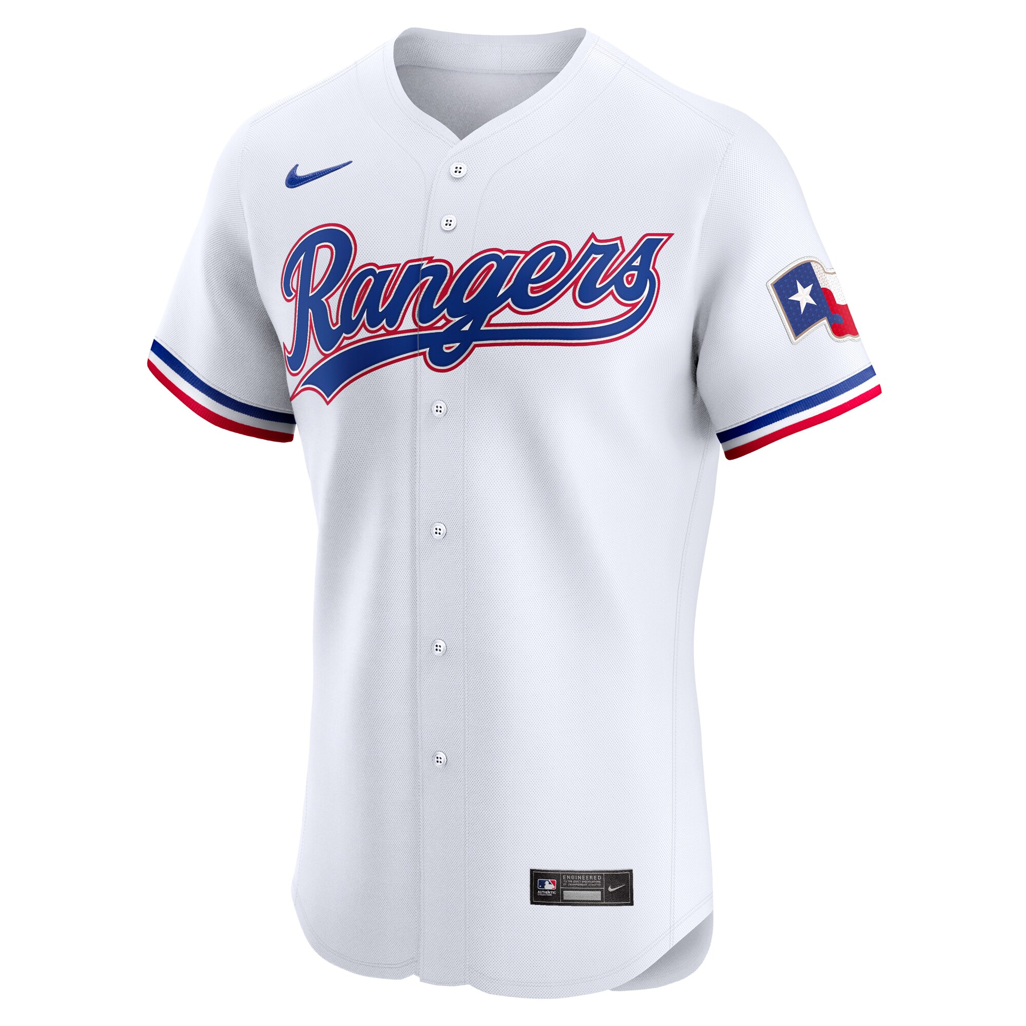 Alternative view of Rangers Custom Jersey White - Nike Rangers Custom Jersey - White