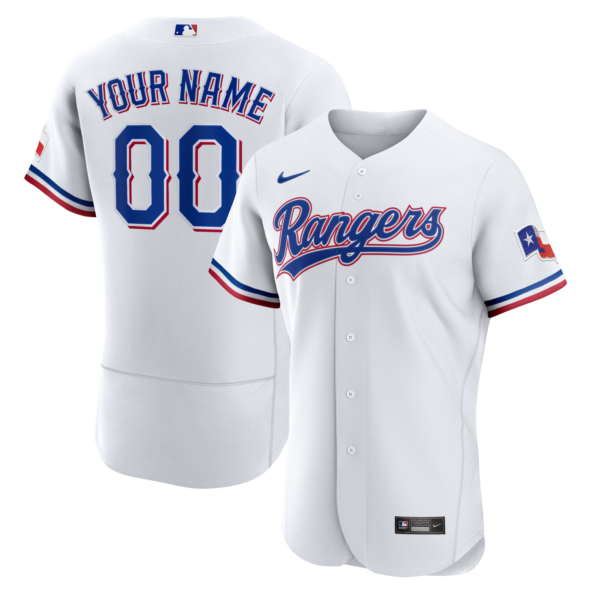 Rangers White Custom Jersey nike - Nike Texas Rangers White Custom