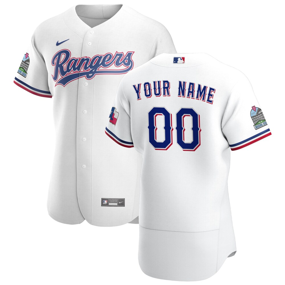 Rangers White Inaugural Jersey - Nike Texas Rangers White Inaugural