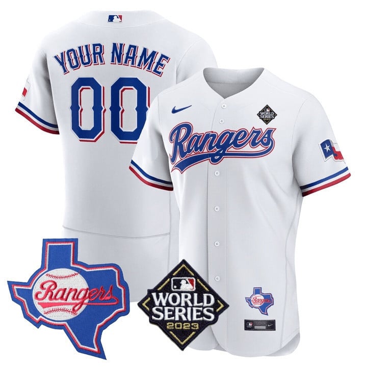 Rangers World Series Jersey - Nike - Custom White 2023 Edition