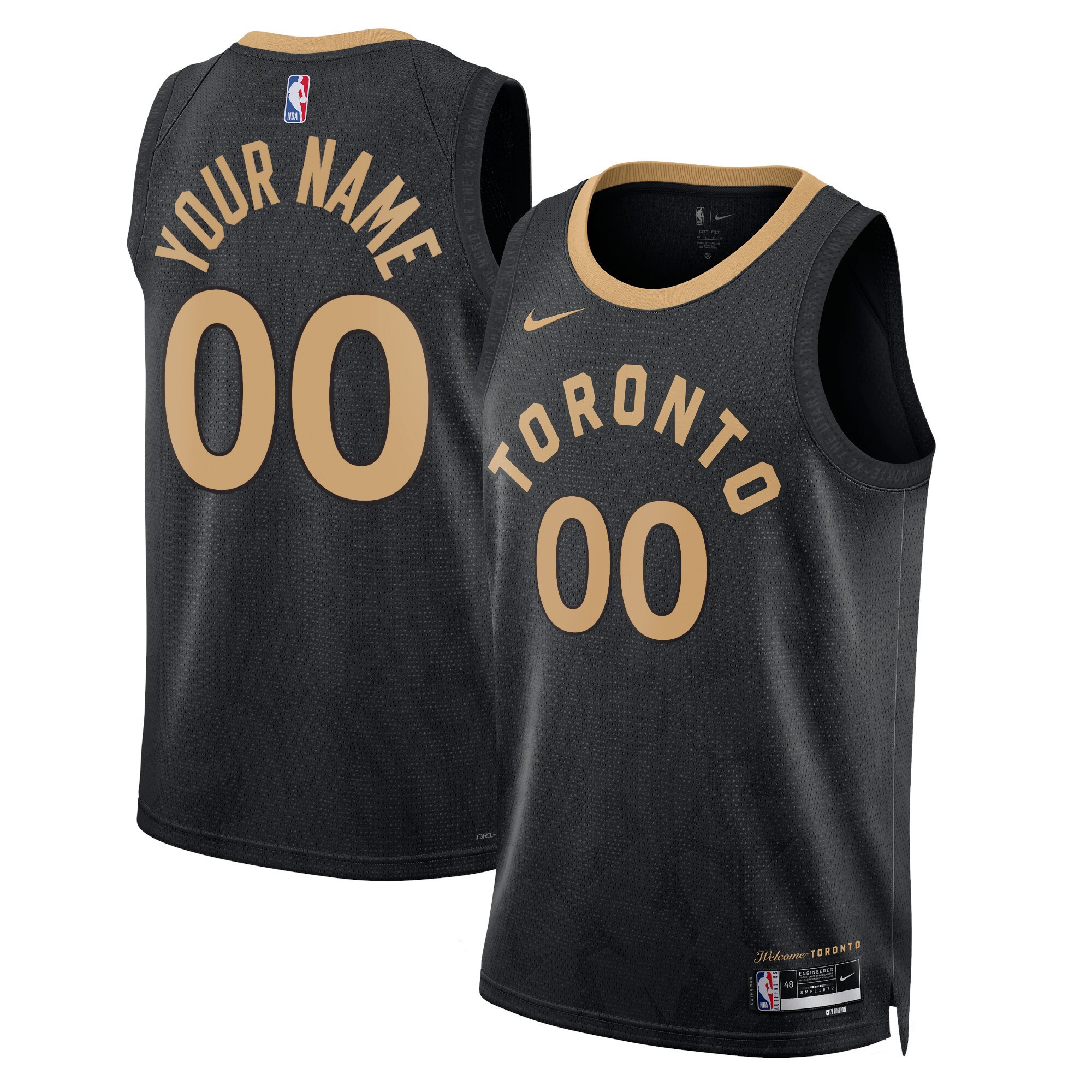 Alternative view of Raptors Black City Jersey - Nike Raptors Black City Edition Jersey