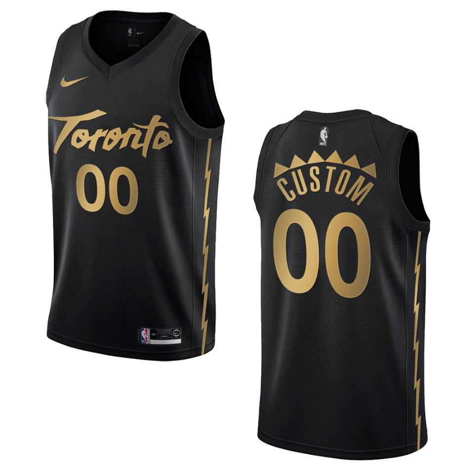 Raptors Black Custom Jersey nike - Nike Raptors Black Custom Jersey