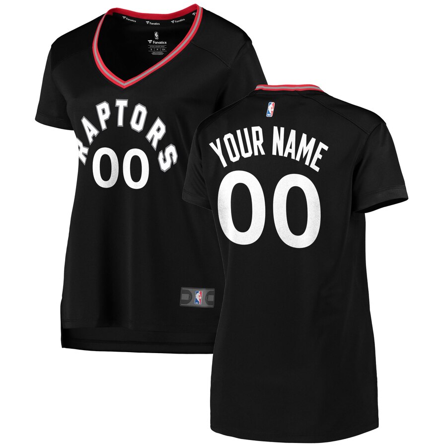 Raptors Black Jersey Women’s Custom - Fanatics Raptors Black Jersey