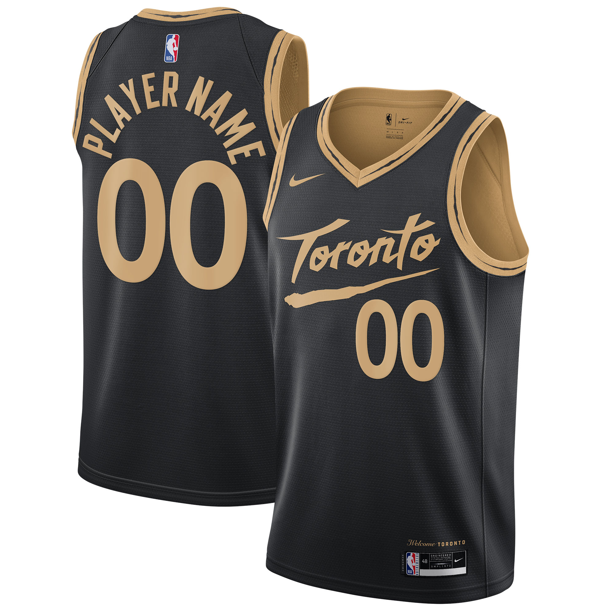 Raptors Black Welcome Jersey - Nike Raptors Black Jersey - Toronto