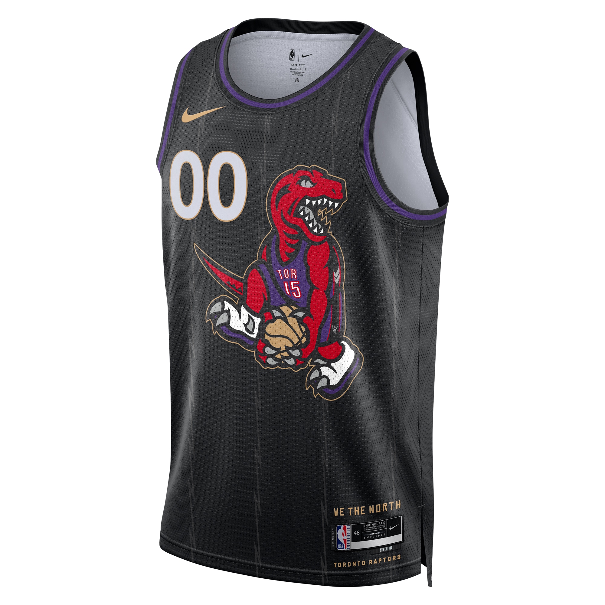 Alternative view of Raptors City Edition Black Jersey - Nike - Custom Name & Number