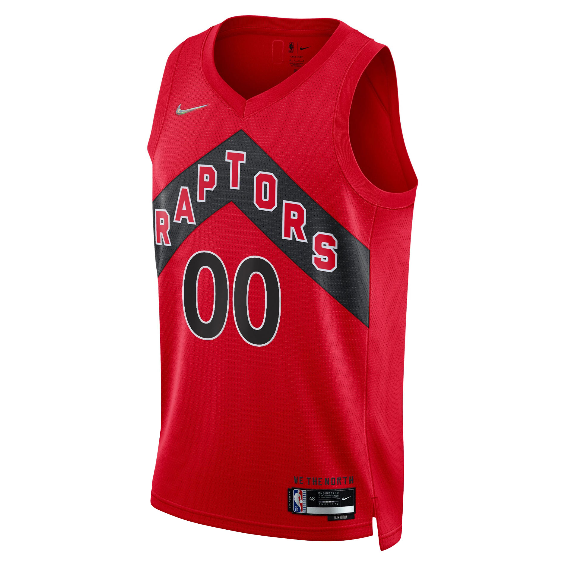 Alternative view of Raptors Red Custom Jersey - Nike - Icon Edition - Personalize It!