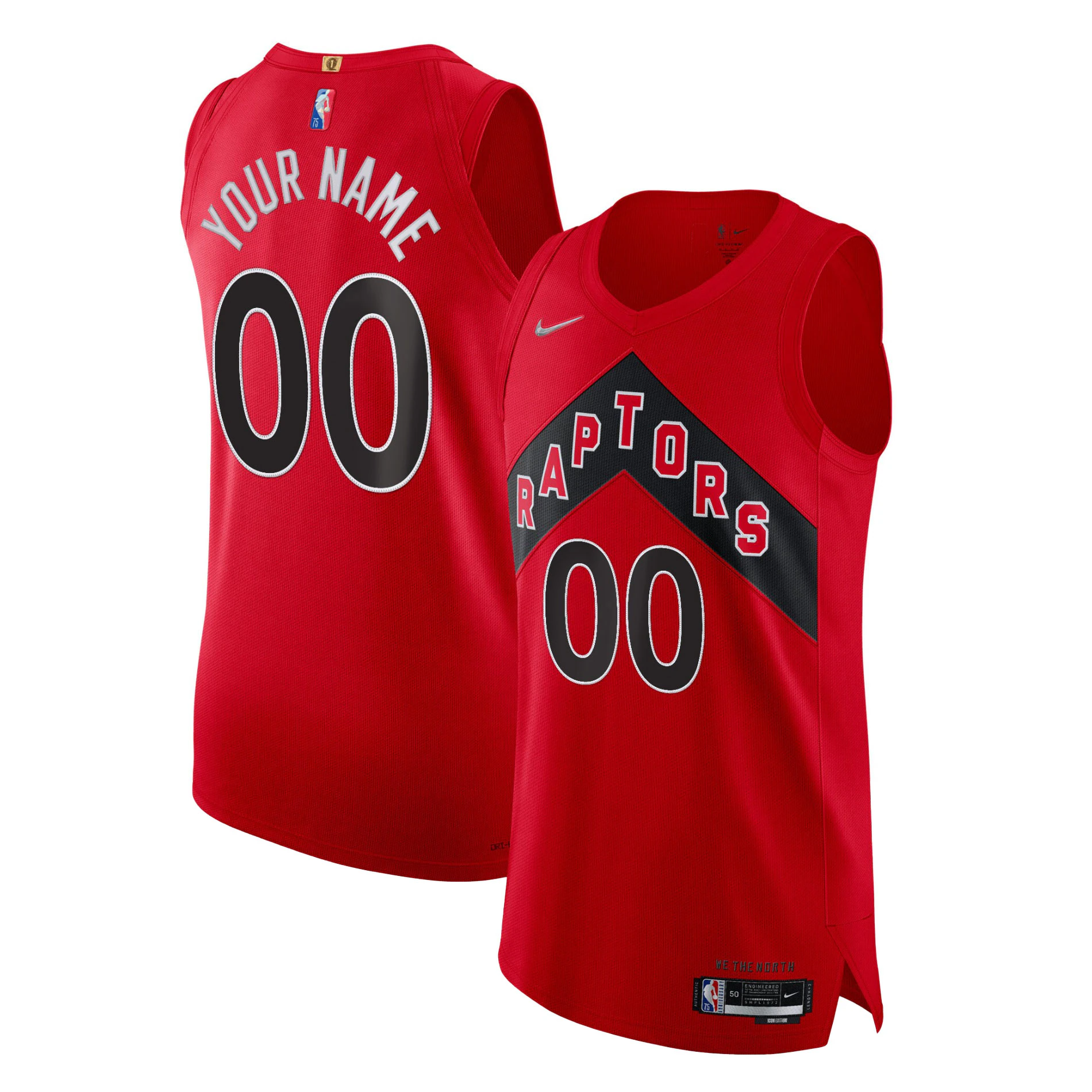 Raptors Red Custom Jersey nike - Nike Raptors Red Custom Jersey