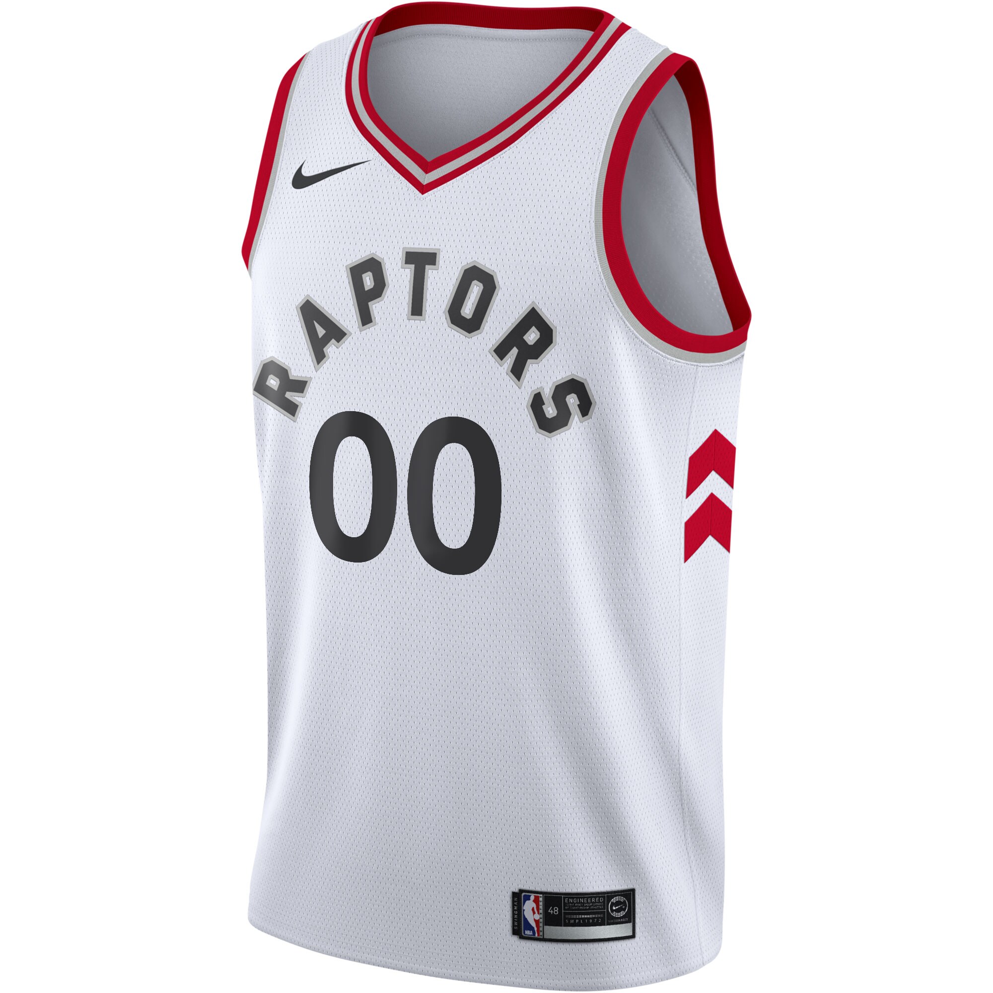 Alternative view of Raptors White Association Jersey - Nike - Custom Name & Number