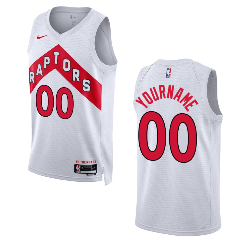 Raptors White Custom Jersey nike - Nike Raptors White Jersey - Custom