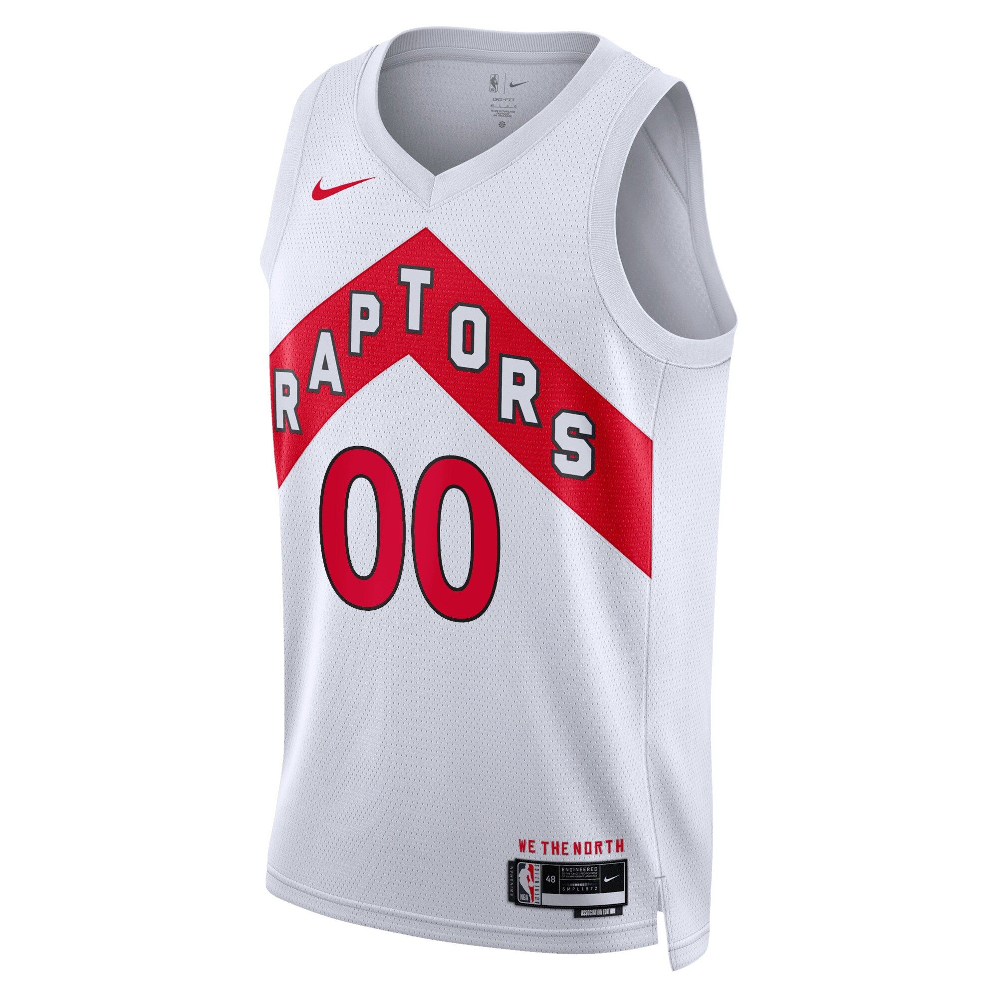 Alternative view of Raptors White Custom Jersey - Nike Raptors White Association Custom