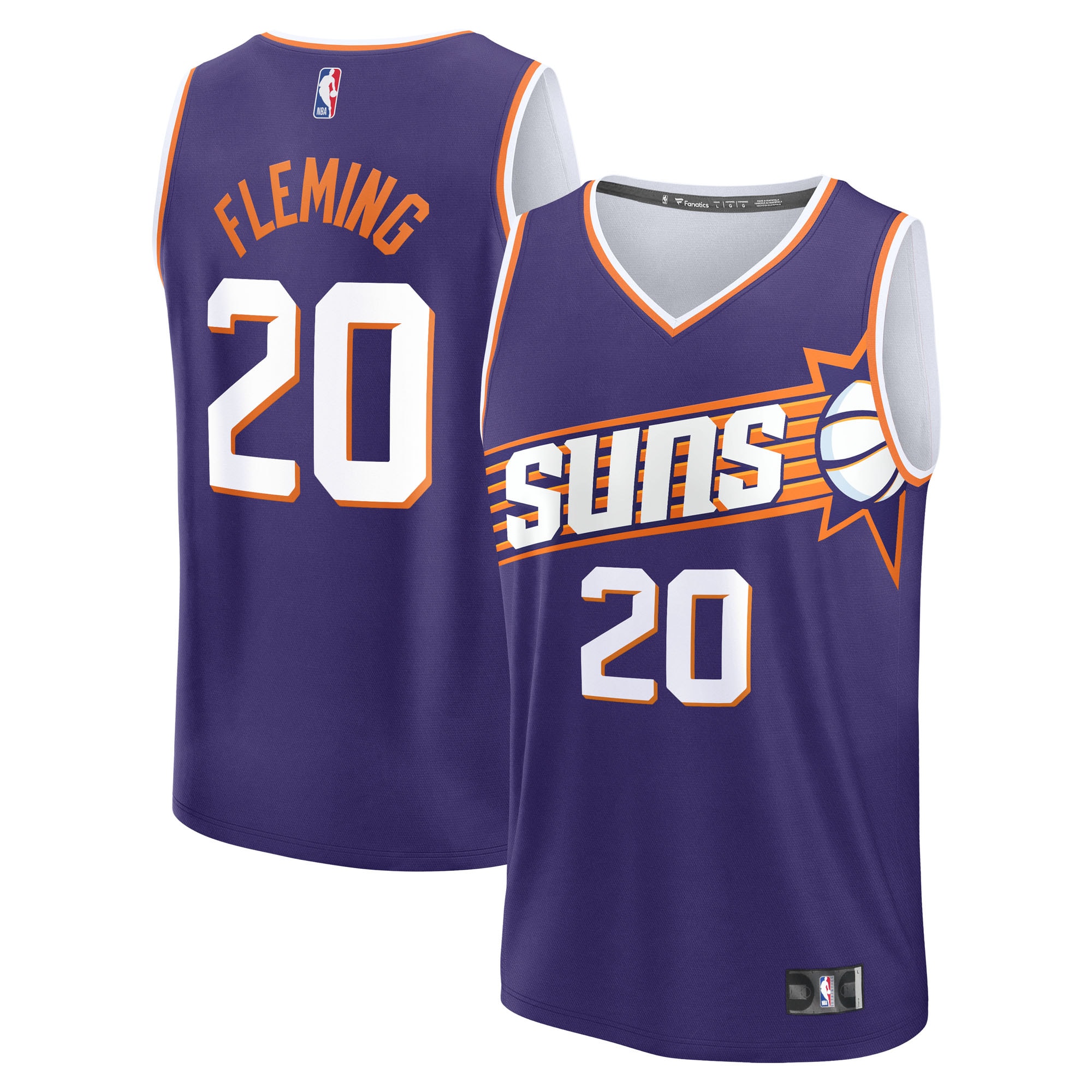 Rasheer Fleming Phoenix Suns Fanatics Youth Fast Break Jersey - Purple - Icon Edition