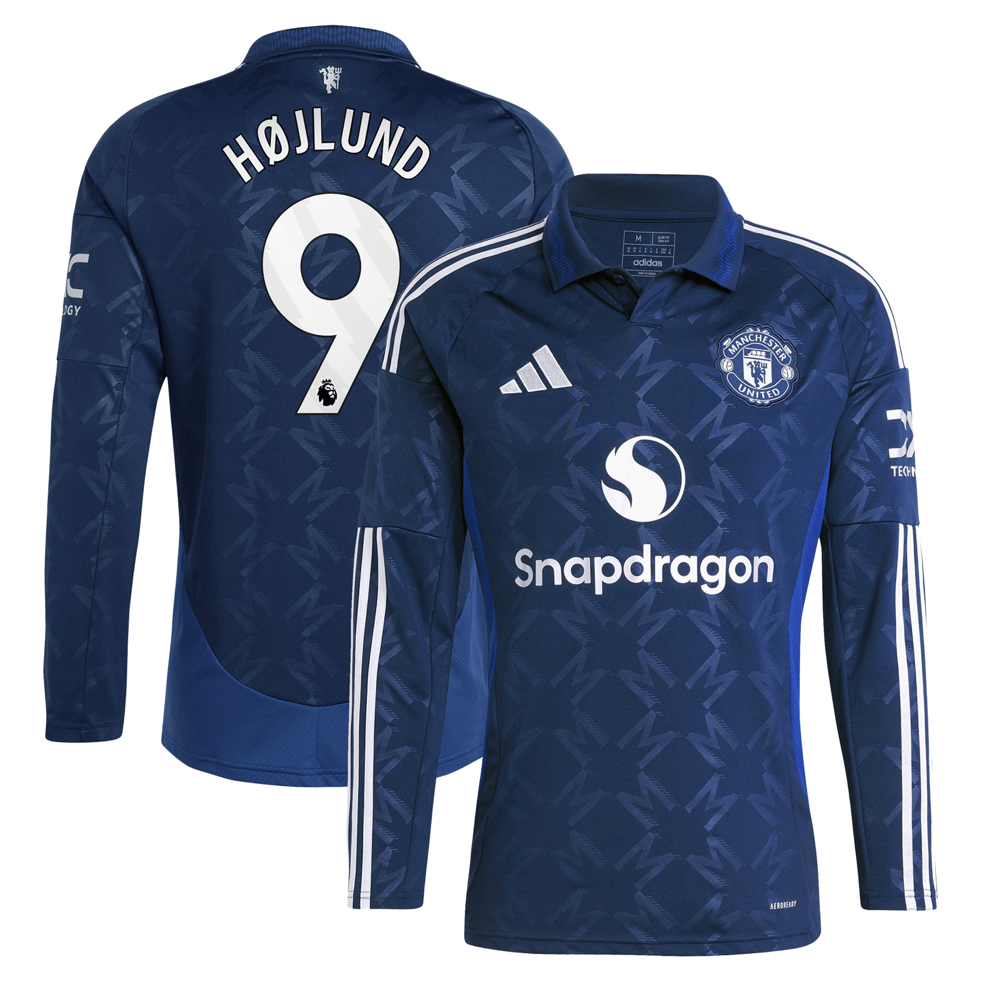 Rasmus Højlund Manchester United 2024/25 Away Long Sleeve Player Jersey