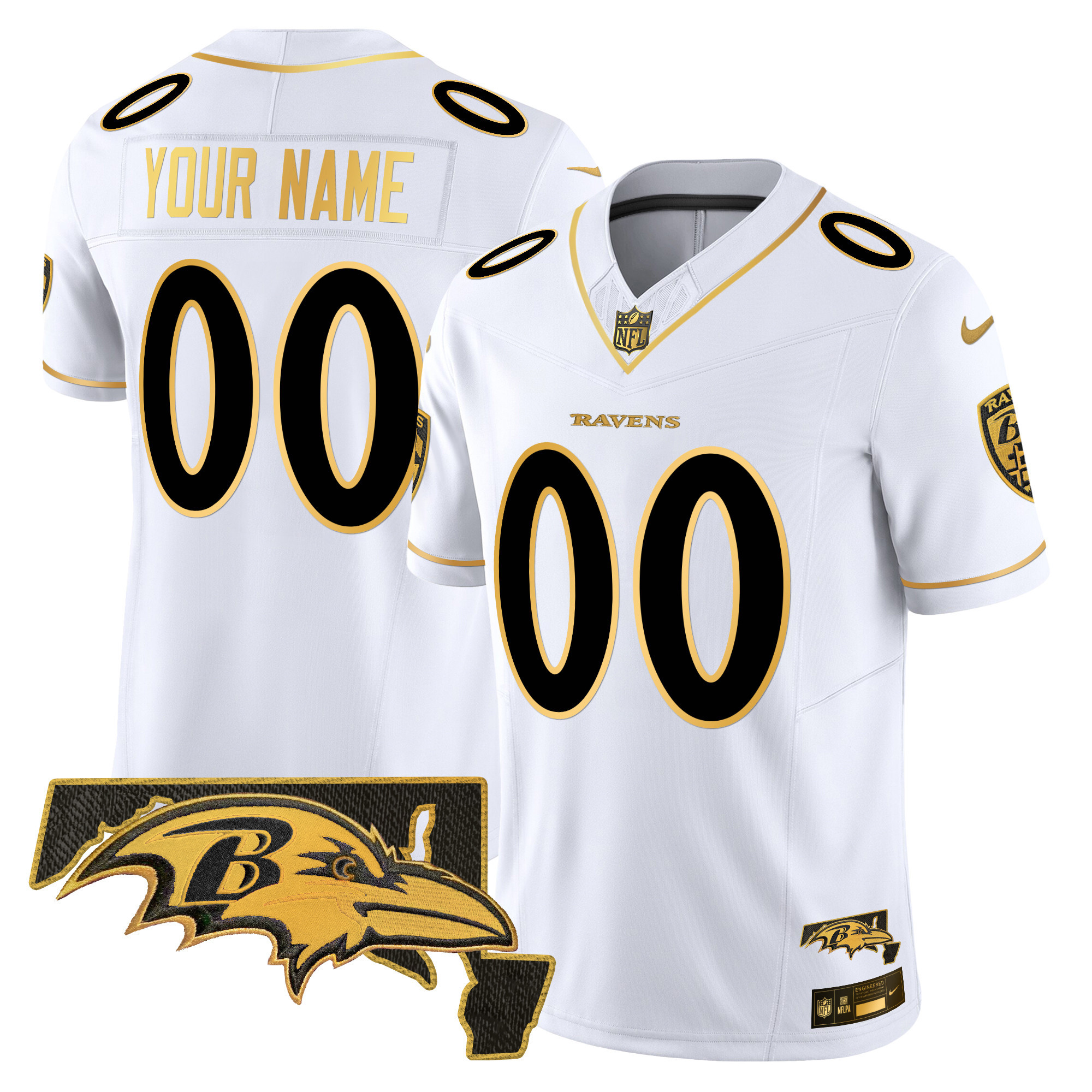 Alternative view of Ravens Black & Gold Jersey - Nike - Limited Edition