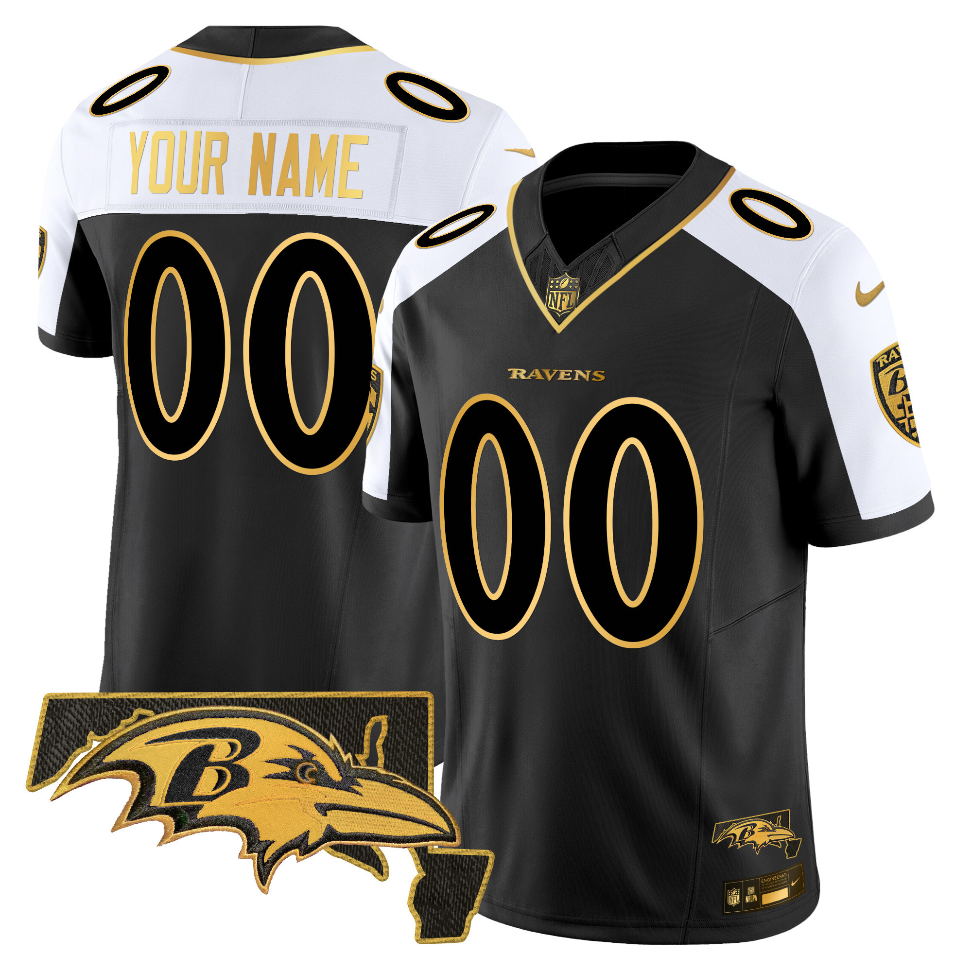 Ravens Black & Gold Jersey - Nike - Limited Edition