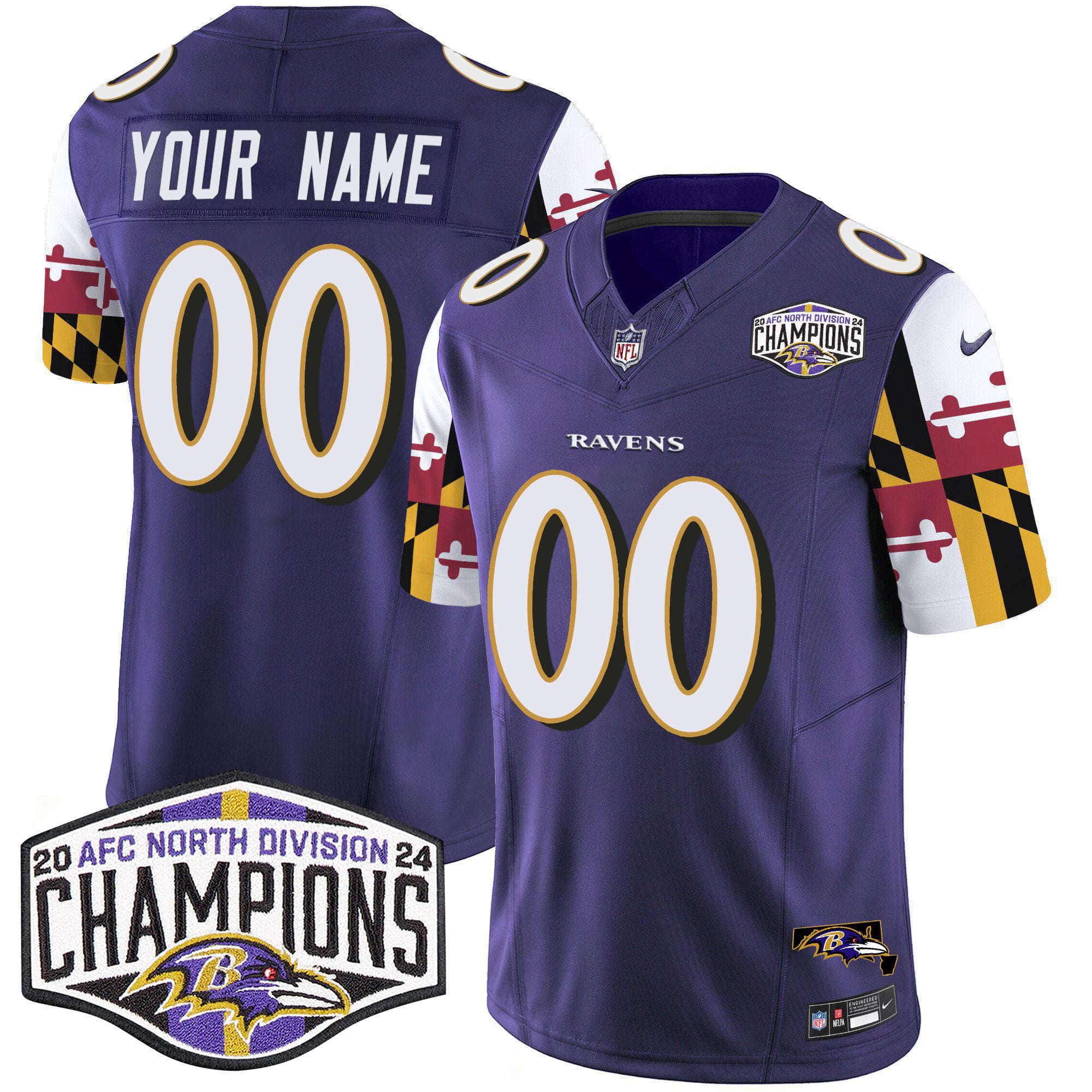 Ravens Custom Purple Jersey - Nike - Personalize Your Style!