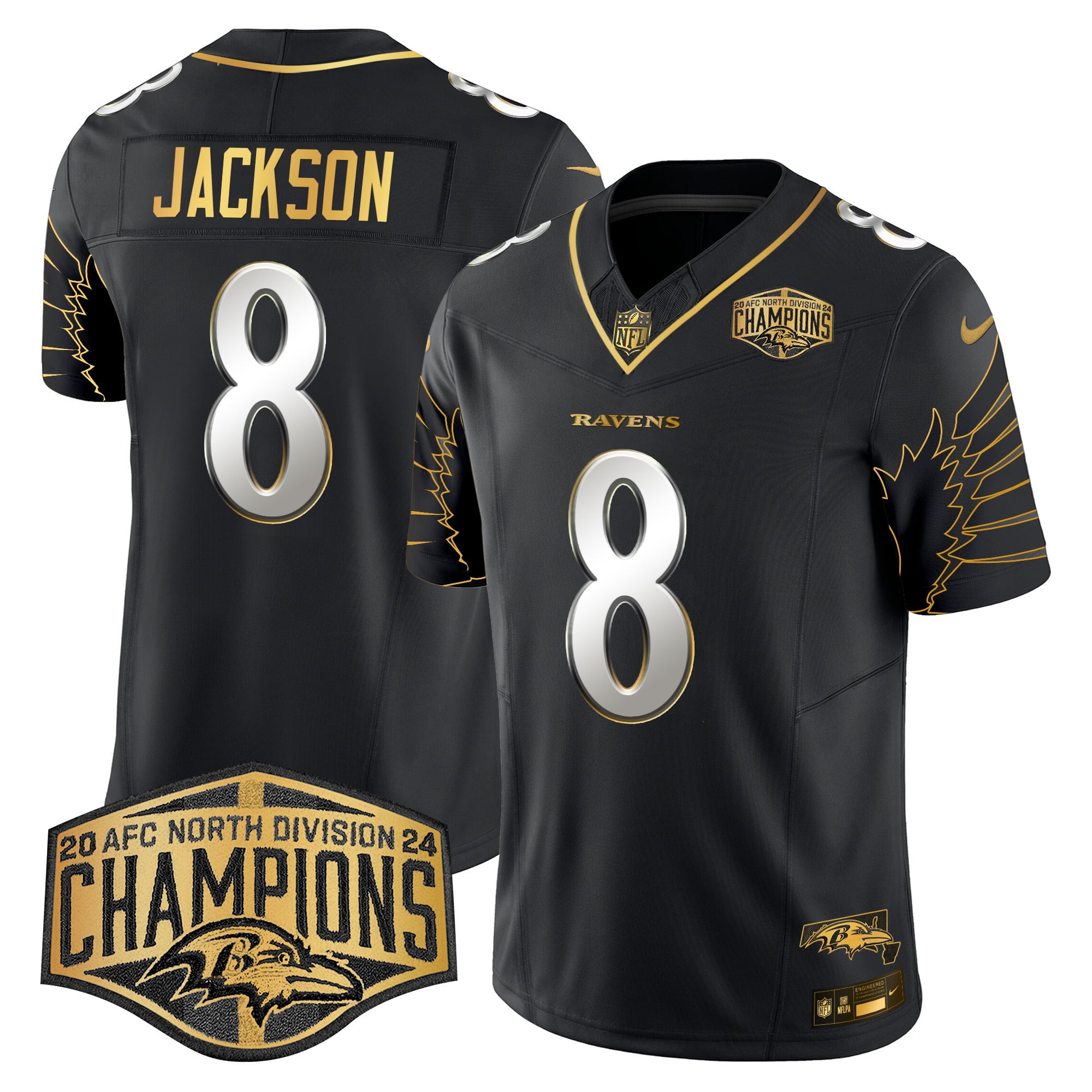 Alternative view of Ravens Henry #22 Jersey nike - Nike Ravens Henry #22 Black Jersey 2