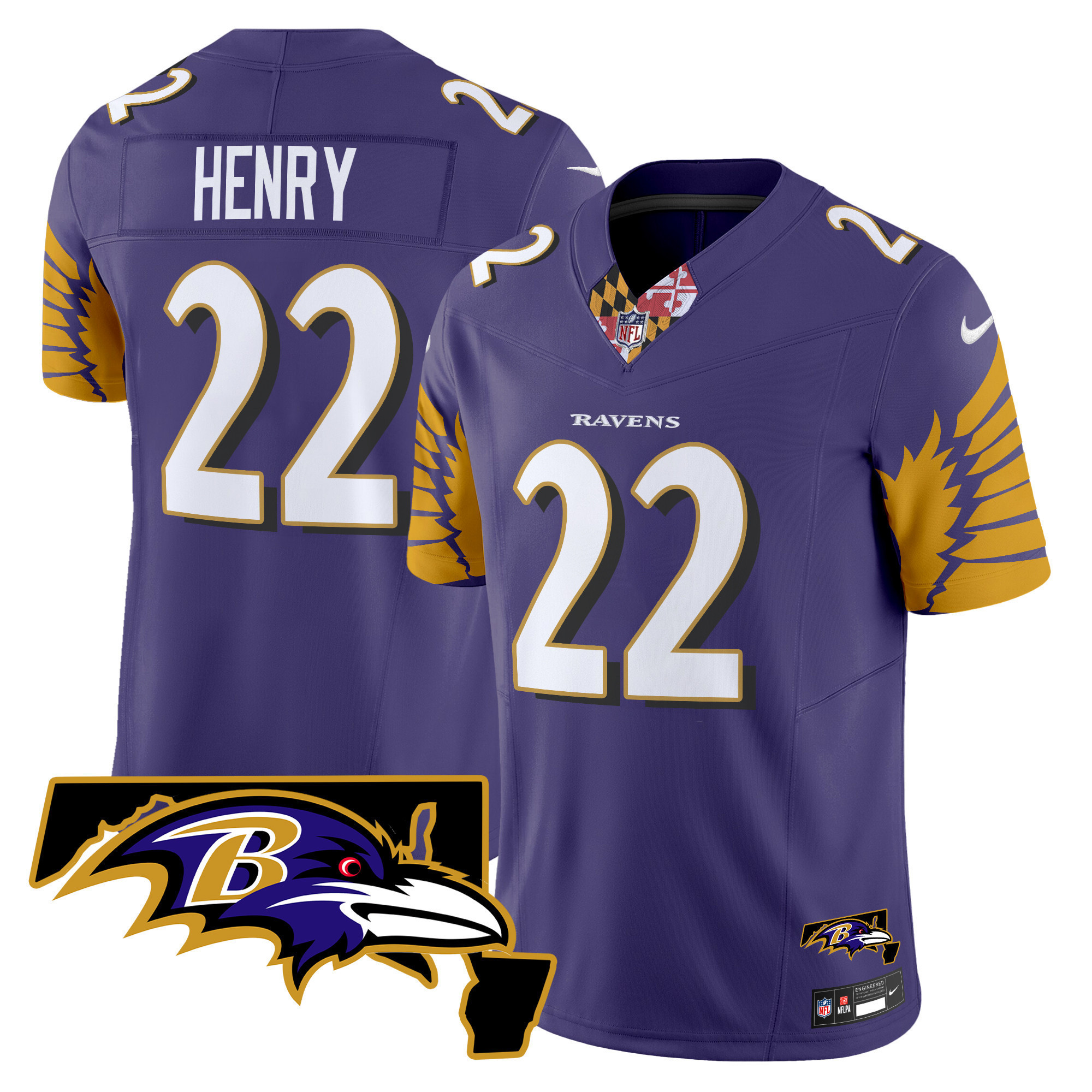 Ravens Henry #22 Purple Jersey - Nike - Limited Edition!