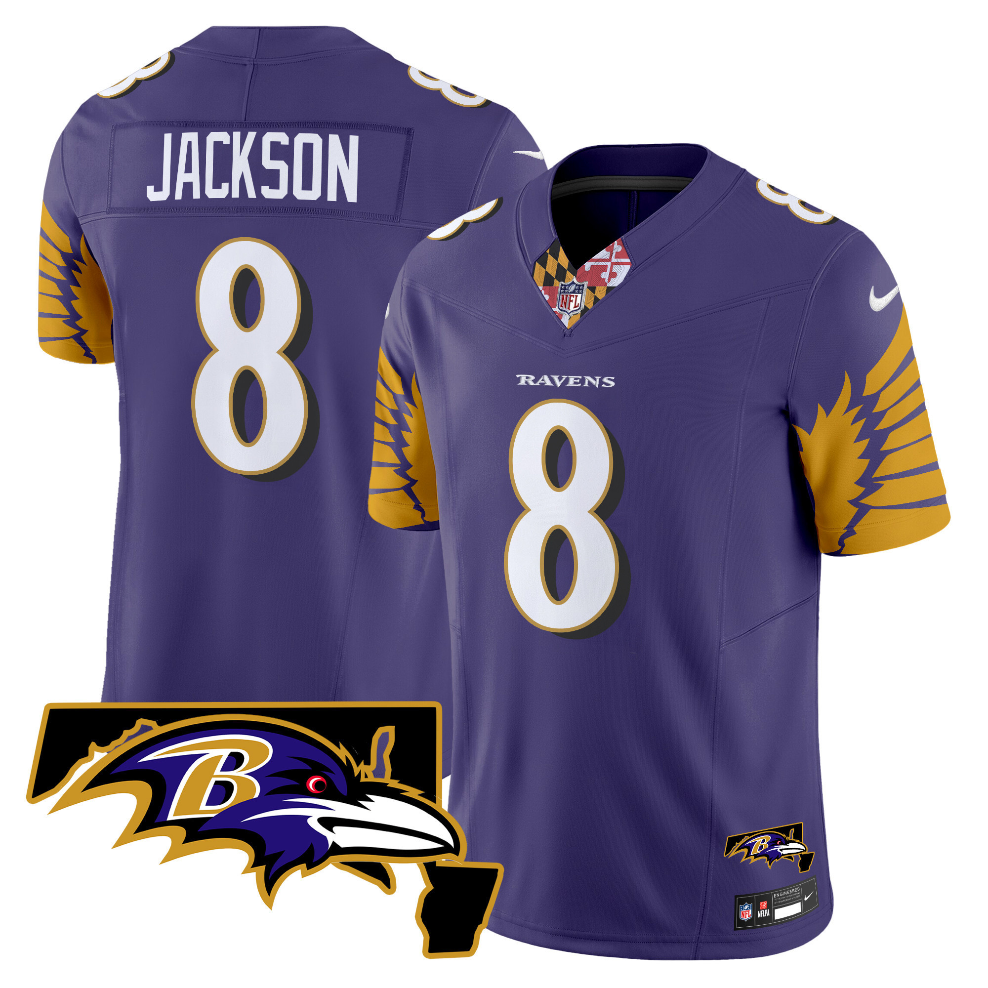 Alternative view of Ravens Henry #22 Purple Jersey - Nike - Limited Edition!
