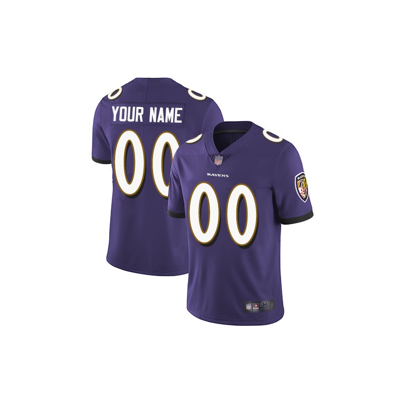 Ravens Purple Custom Jersey nike - Nike Ravens Purple Custom Jersey