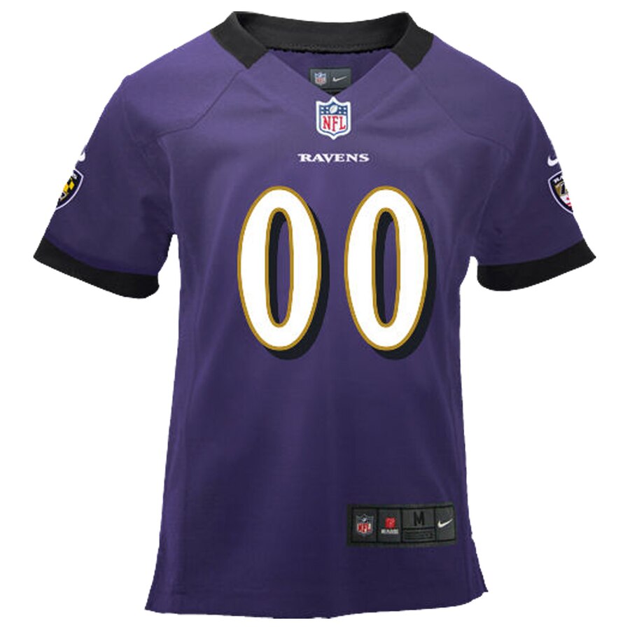 Alternative view of Ravens Purple Custom Jersey nike personalize - Ravens Purple Custom