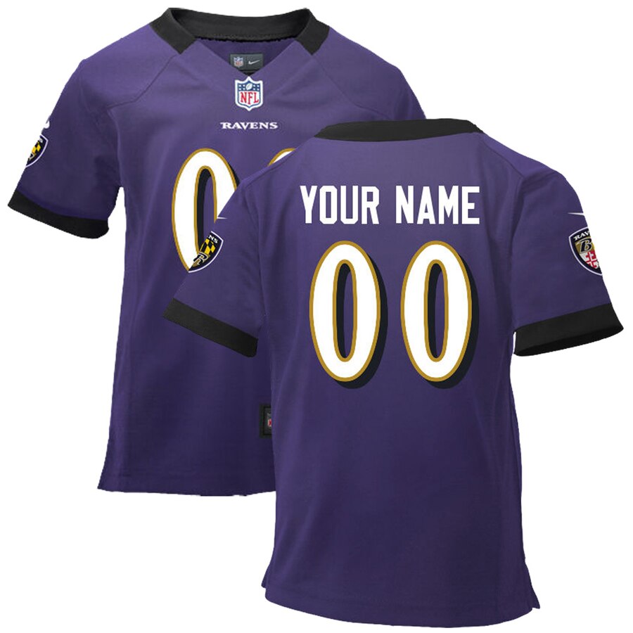Ravens Purple Custom Jersey nike personalize - Ravens Purple Custom