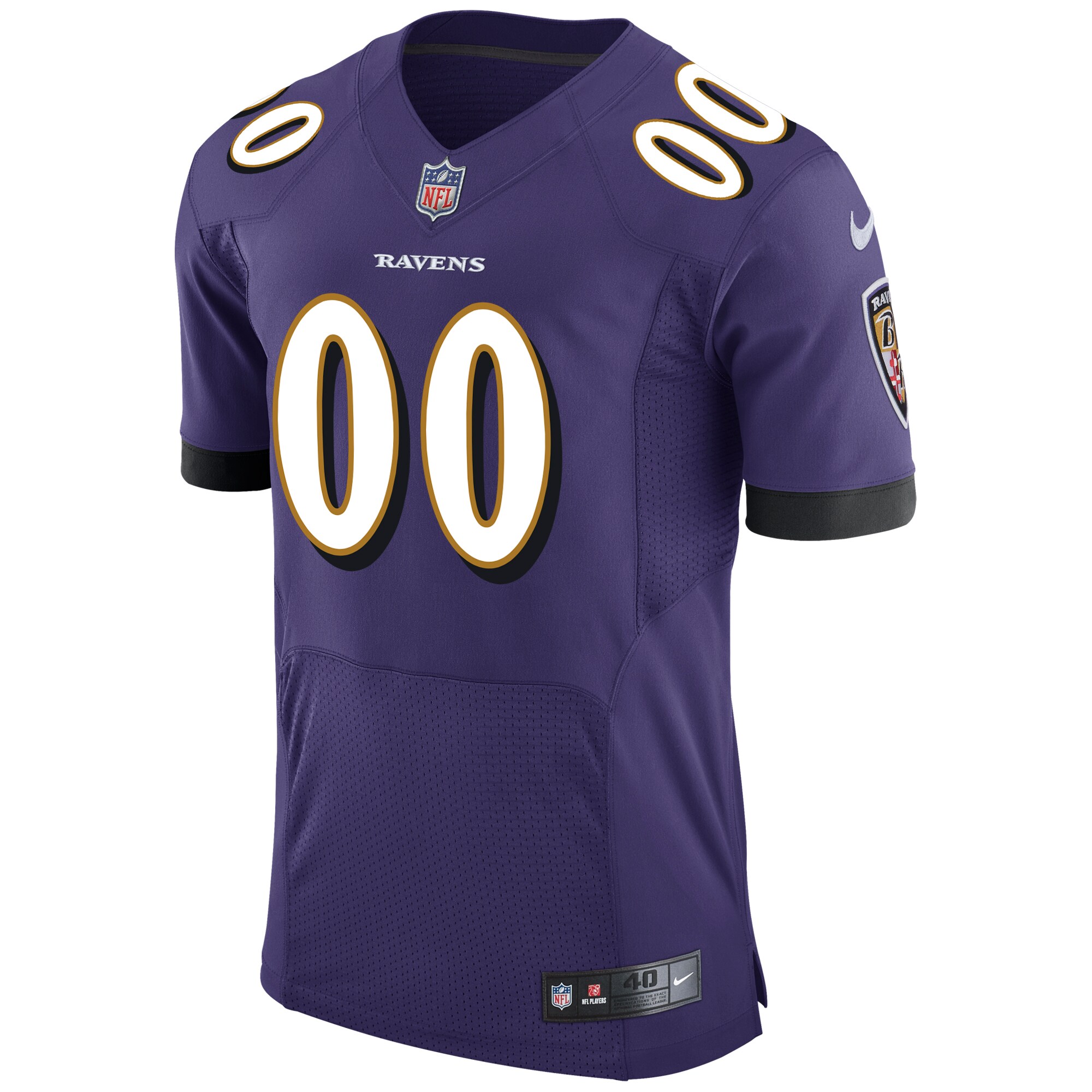 Alternative view of Ravens Purple Custom Jersey nike personalized - Nike Ravens Purple