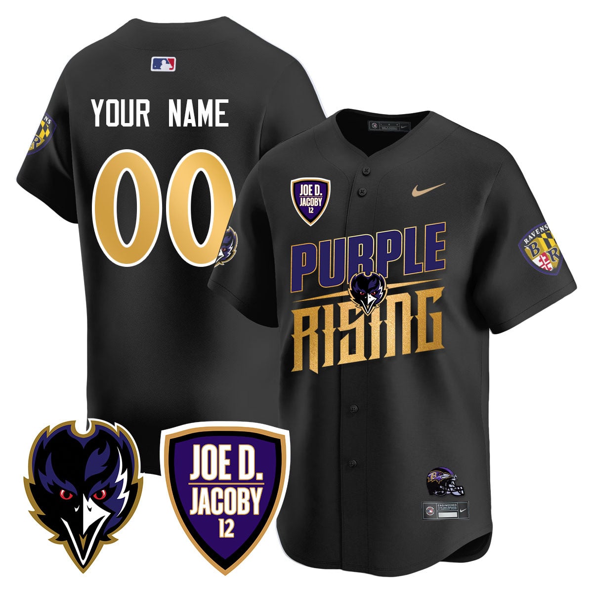 Alternative view of Ravens Purple Rising Jersey - Nike - Limited Edition