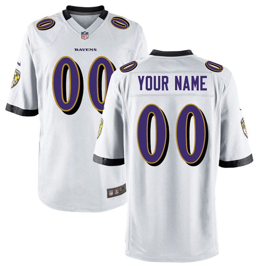 Ravens White Custom Jersey - Nike - Personalize Yours!