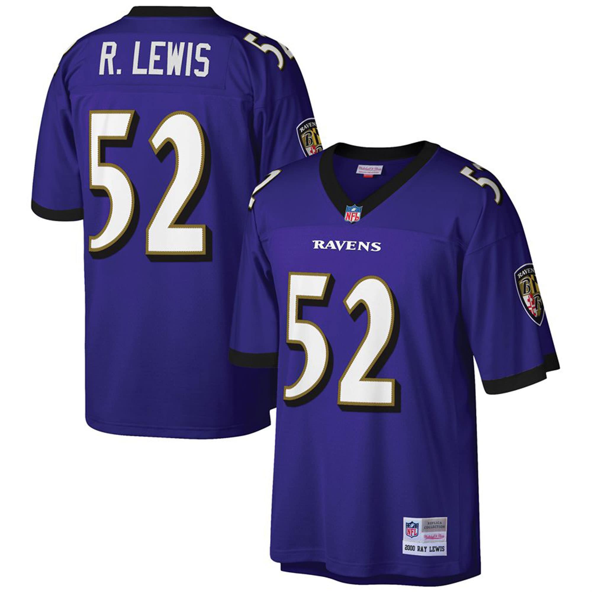Ray Lewis Baltimore Ravens Big & Tall 2000 Retired Player Jersey - Purple