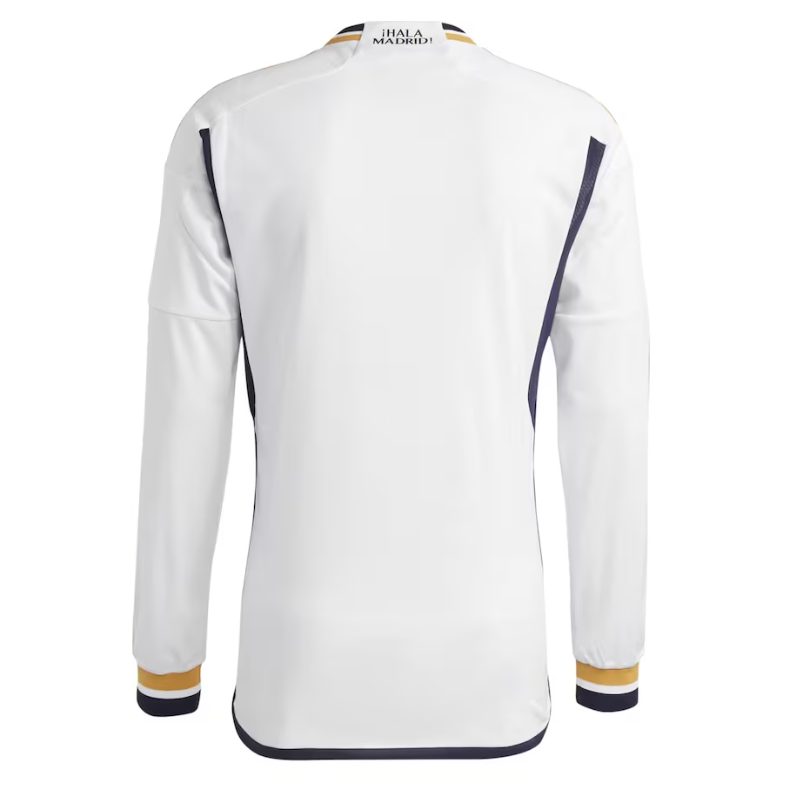 Alternative view of Real Madrid 2024 Long Sleeve Home Jersey - Ultimate White Fan Kit #1