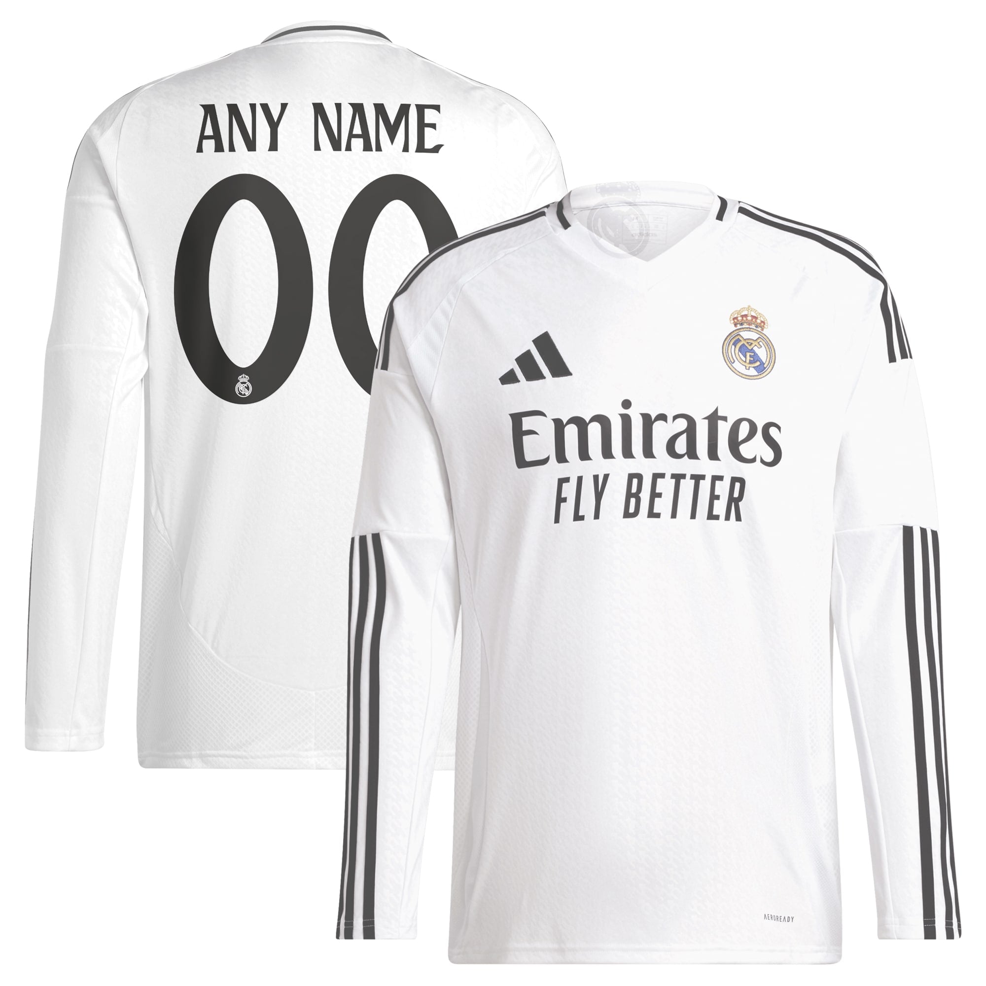 Real Madrid 2024/25 Custom Jersey - Outstanding White Home Kit 2024