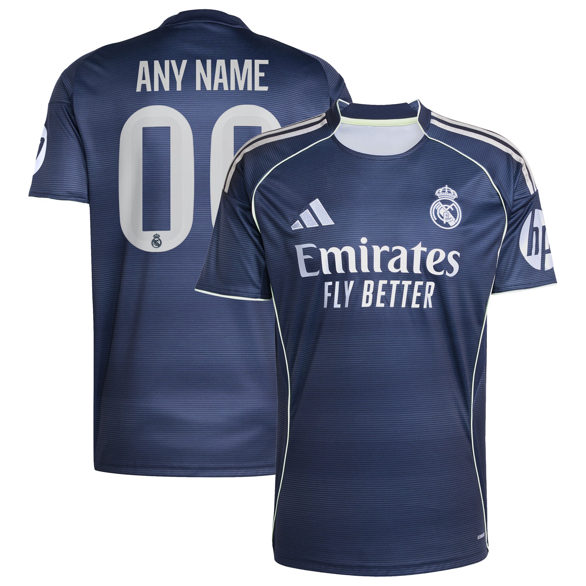 Real Madrid 2025/26 Away Custom Jersey - Blue