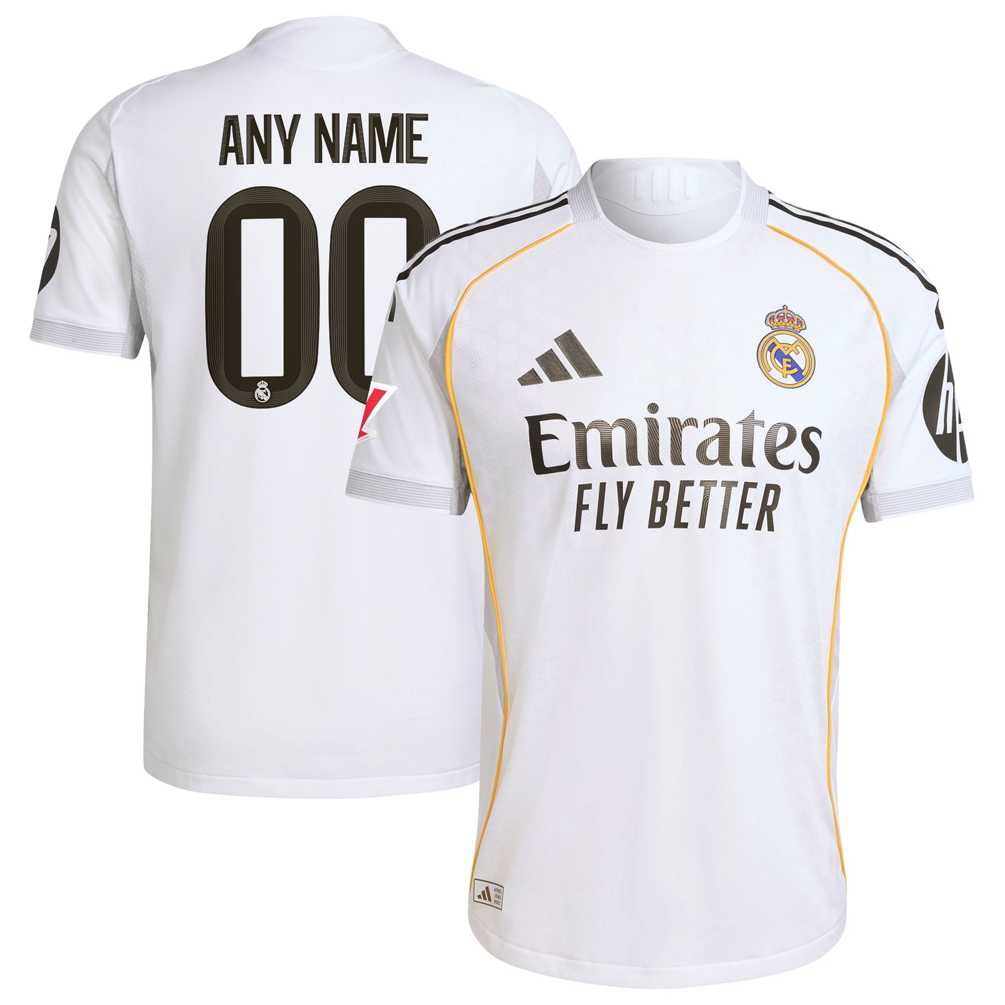 Real Madrid 2025/26 Home Custom Jersey