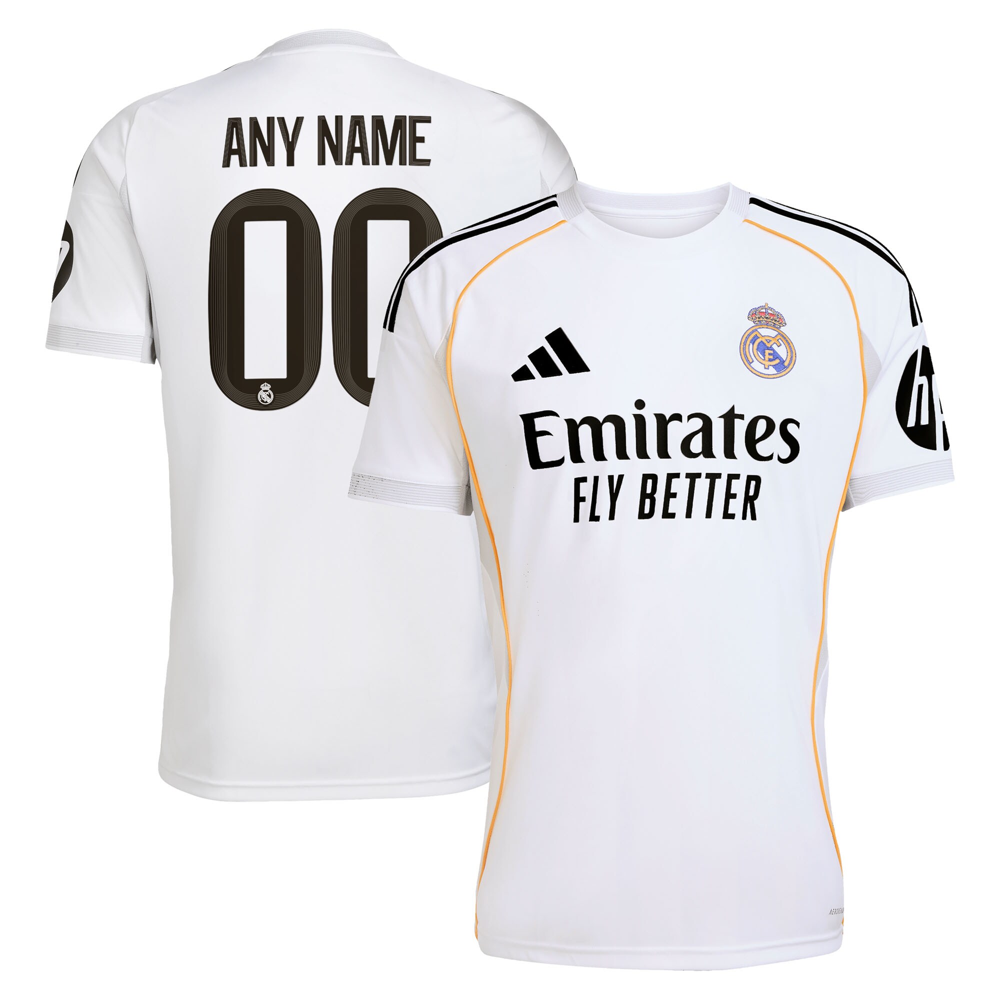 Real Madrid 2025/26 Home Custom Jersey - White