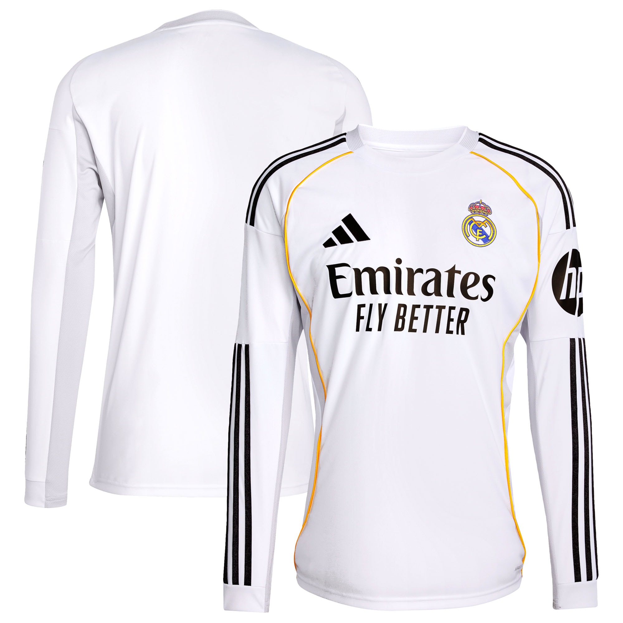 Real Madrid 2025/26 Home Long Sleeve Jersey