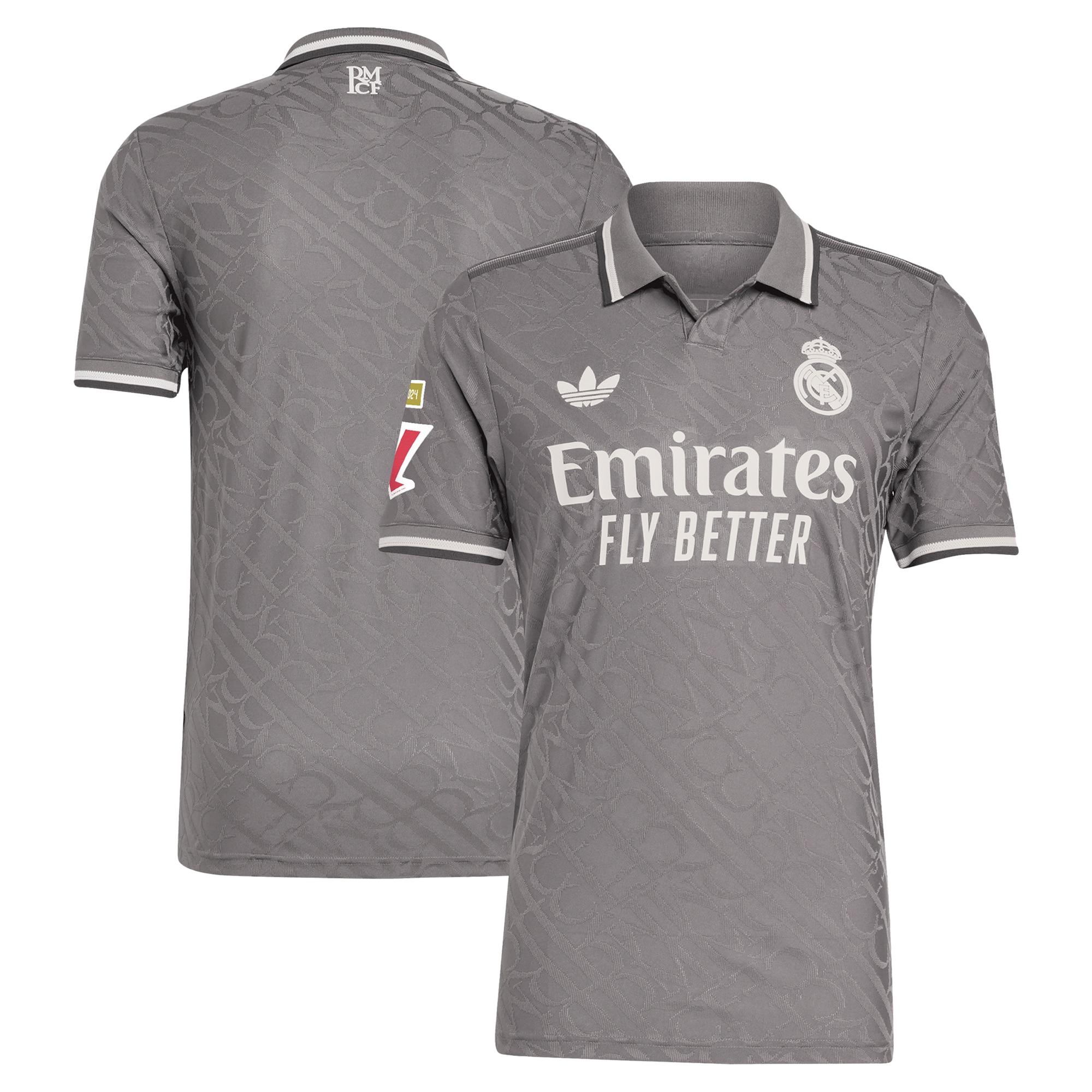Real Madrid Gray Polo Jersey - Real Madrid Adidas Gray Polo Jersey