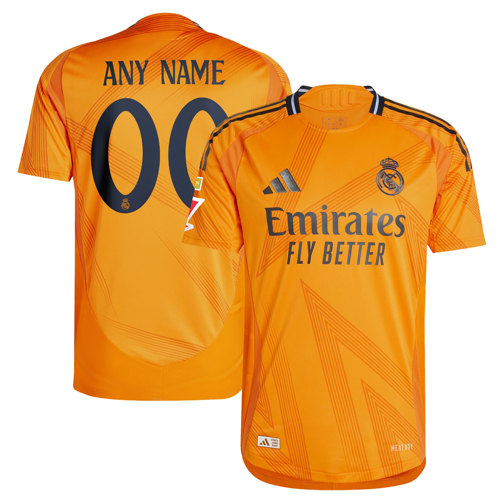 Real Madrid Orange Jersey - Real Madrid 2024-25 Orange Adidas Away