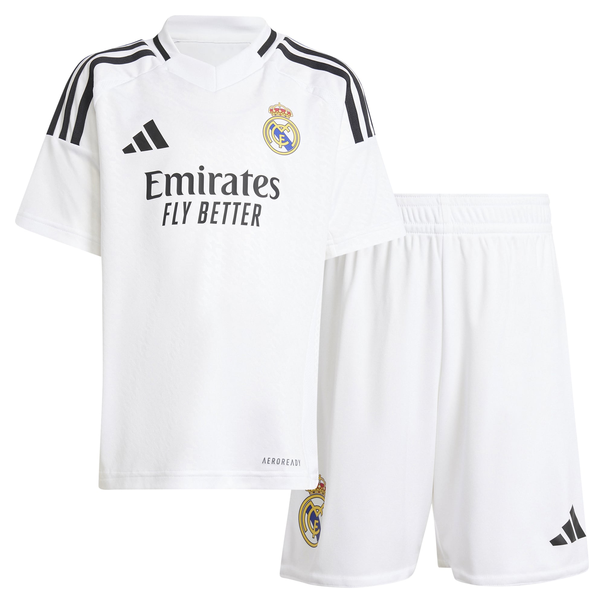 Real Madrid Toddler 2024/25 Home Mini Kit - White
