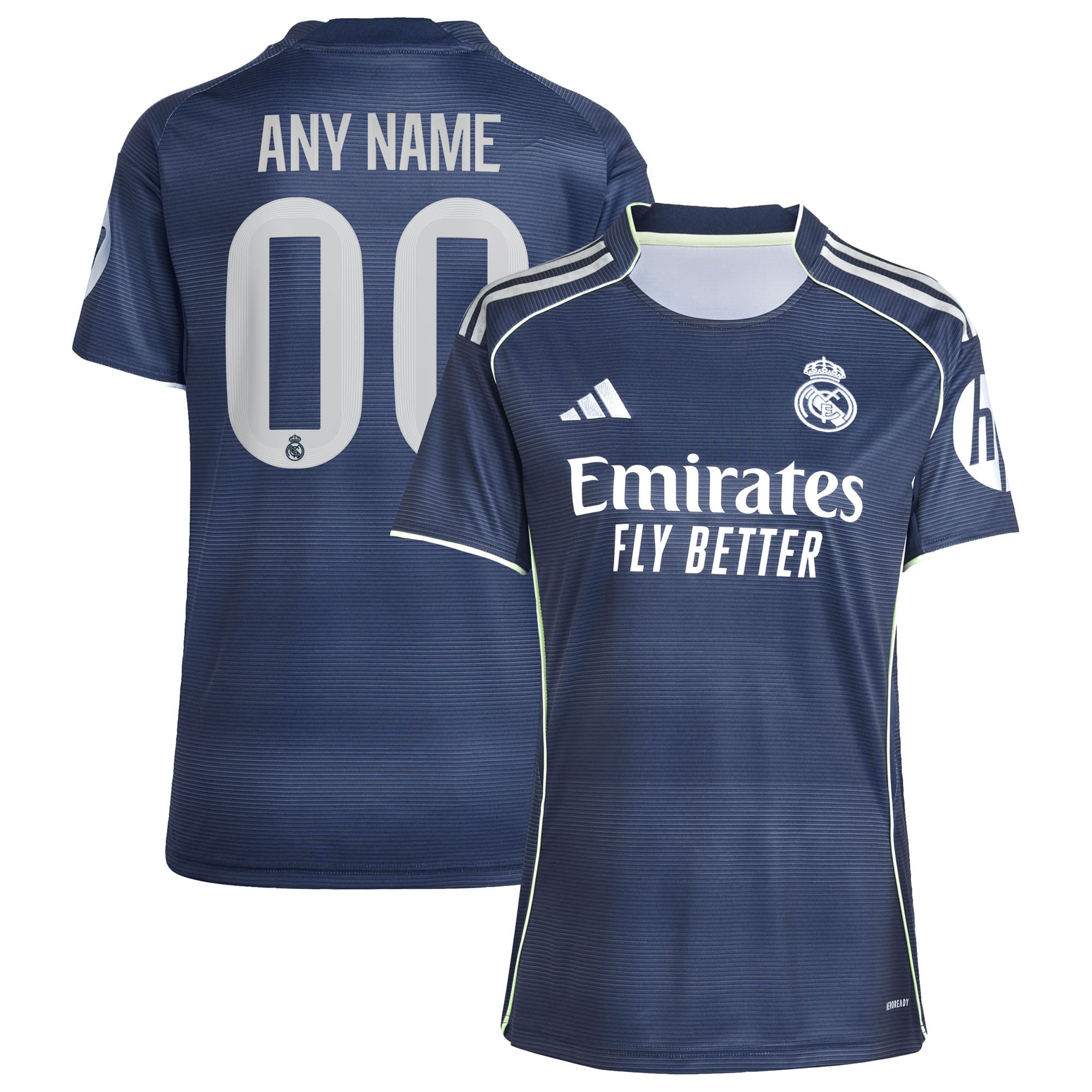 Real Madrid Women's 2025/26 Away Custom Jersey
