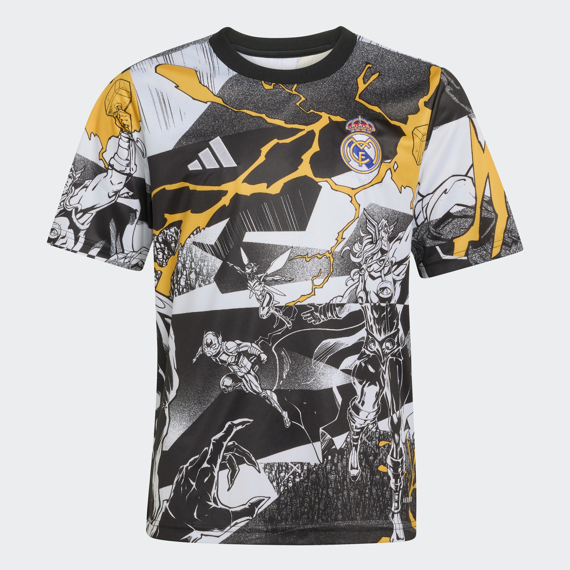 Real Madrid x Marvel Youth AEROREADY 2025/26 Pre-Match Top - White