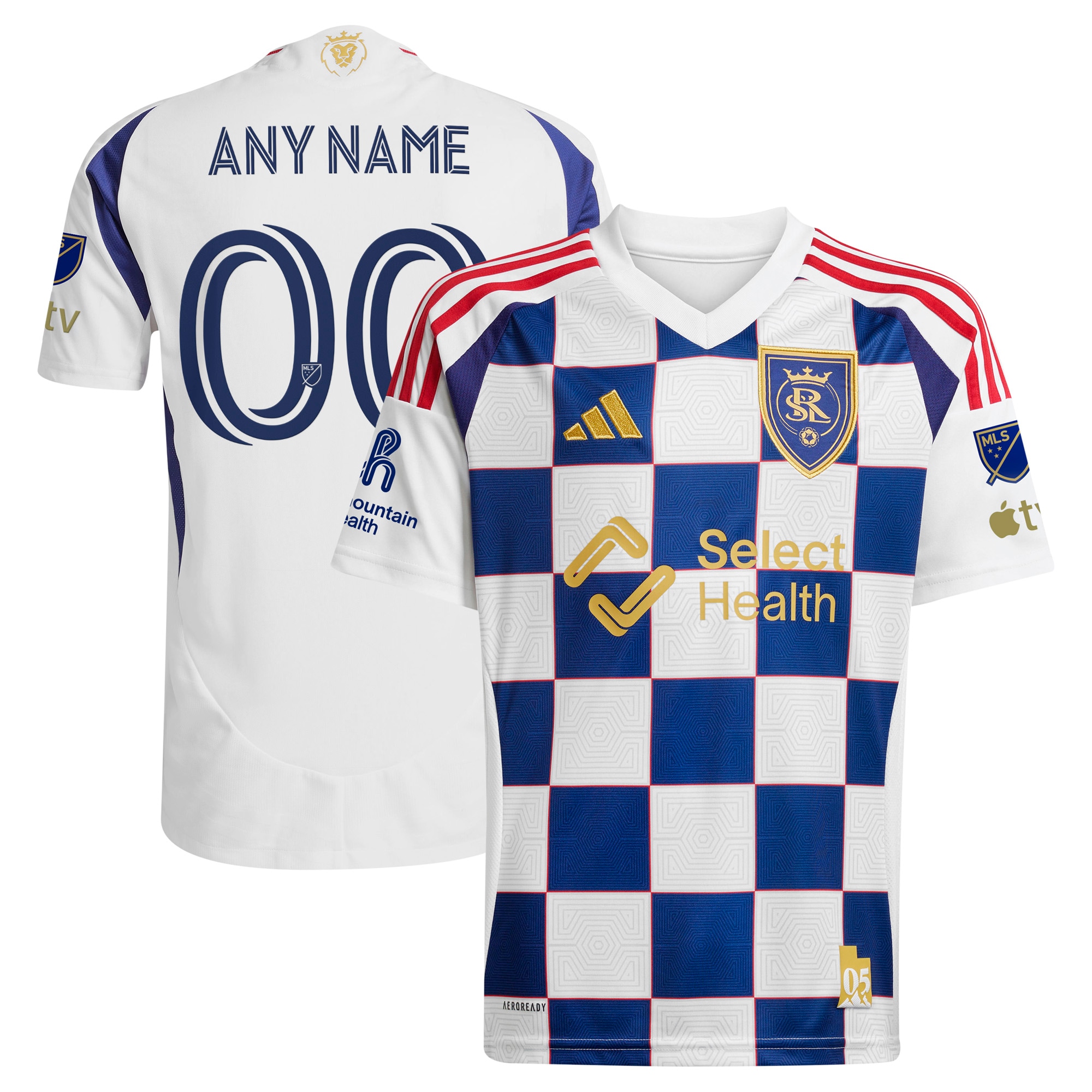 Real Salt Lake 2025 On-Field Grid City Custom Jersey - White