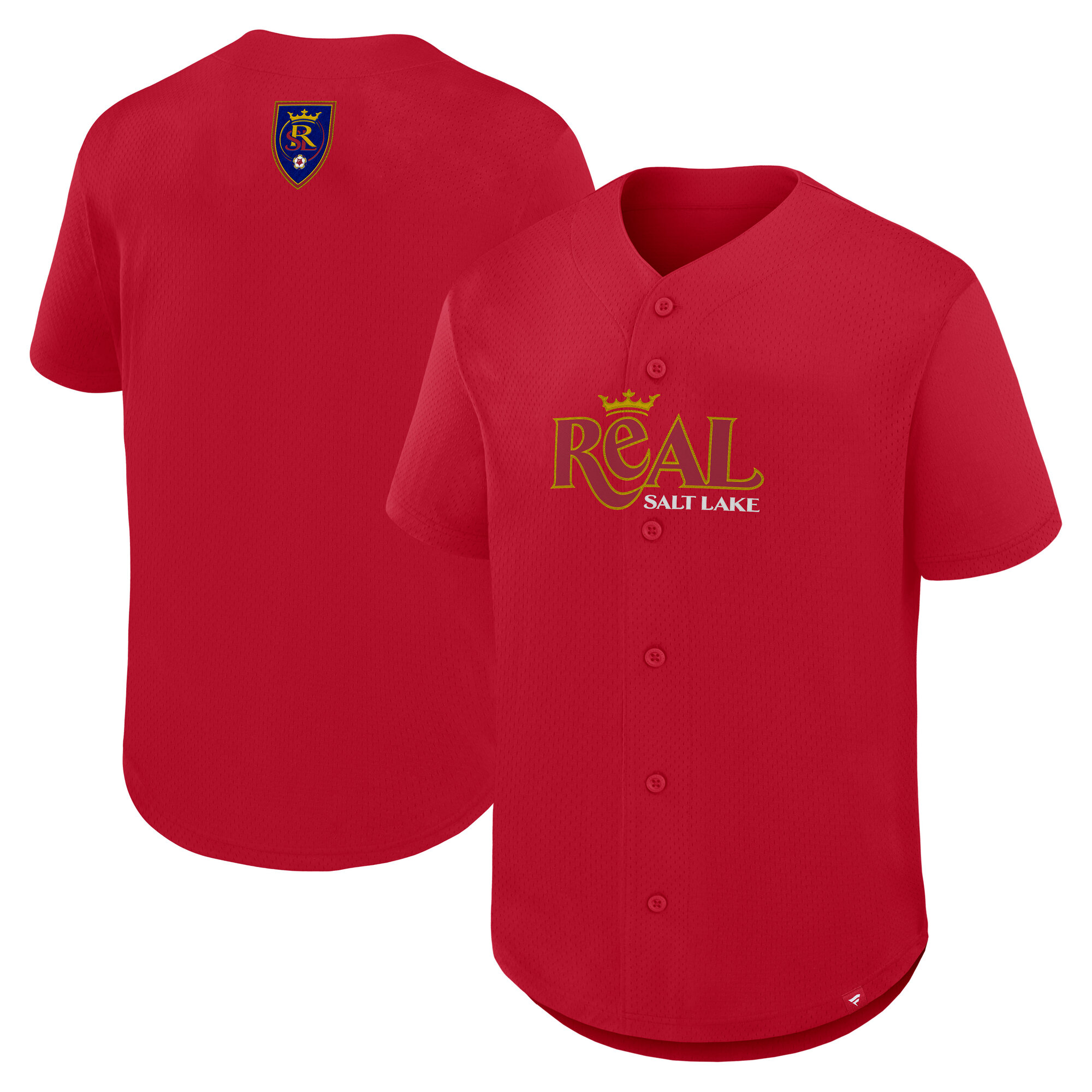 Real Salt Lake Fanatics Maximum Intensity Button-Up Jersey  - Red