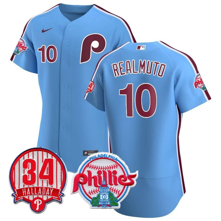 Realmuto Phillies Powder Blue Jersey - Nike - #10