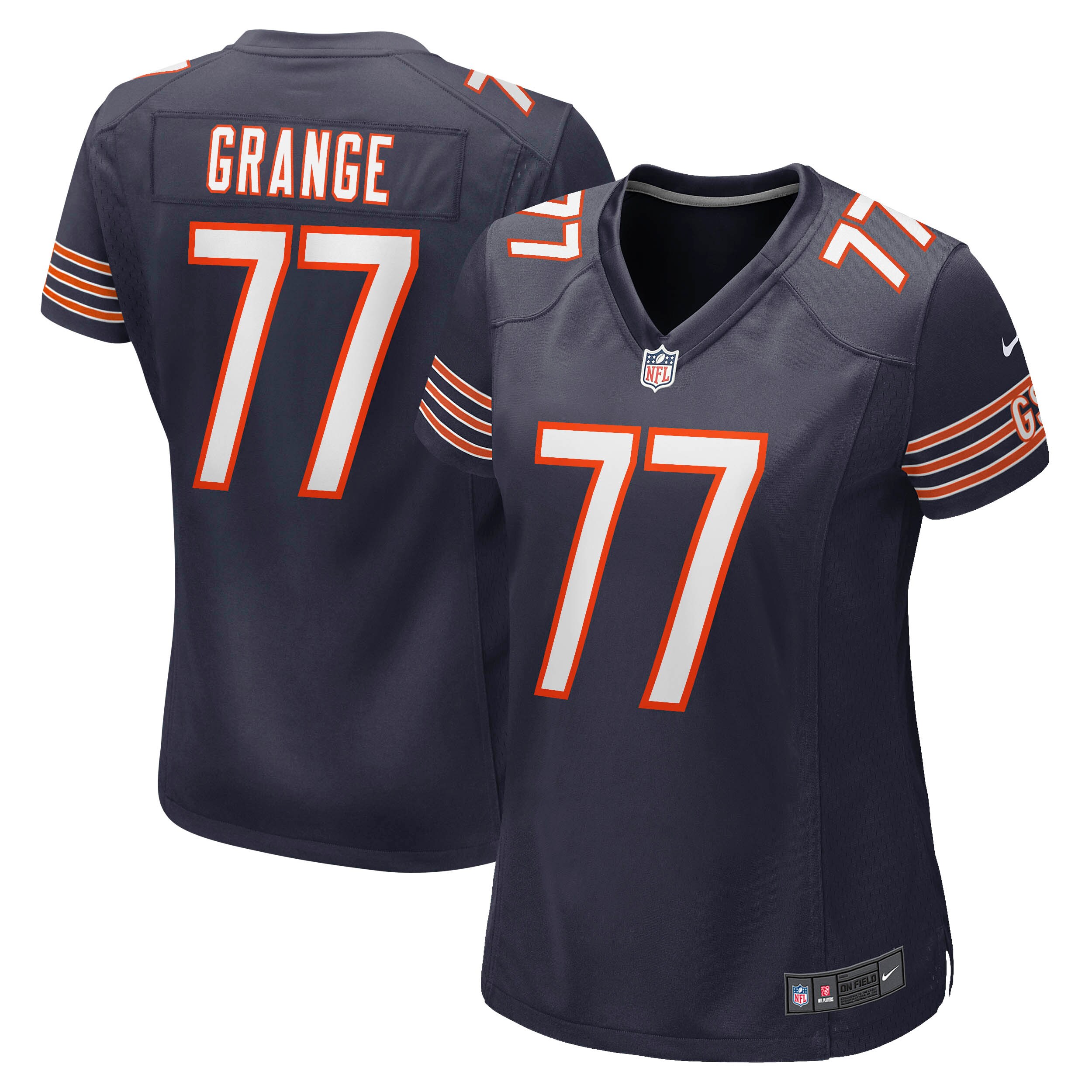 Red Grange Chicago Bears Women's Retired Player Jersey - Navy