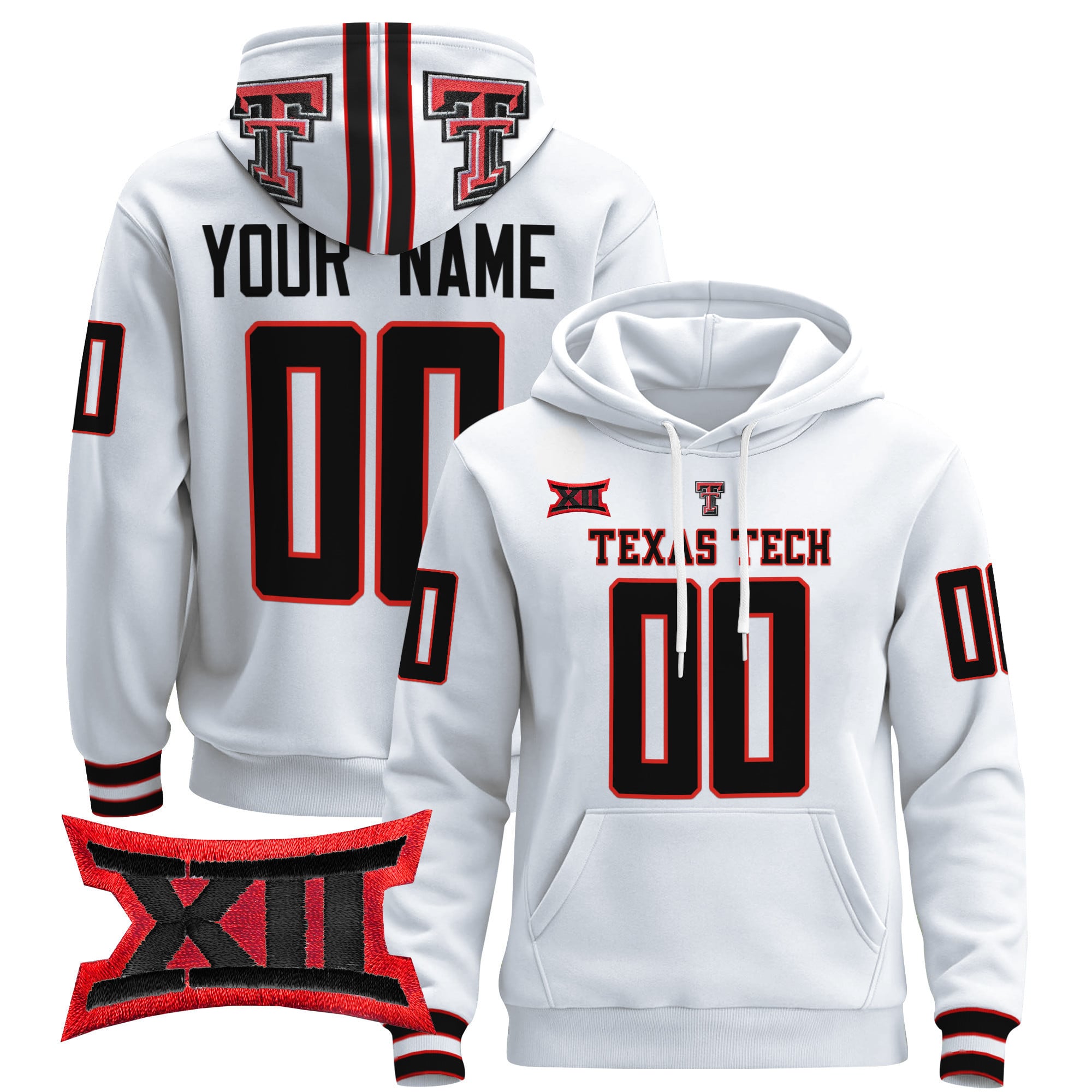 Alternative view of Red Raiders Personalized Hoodie - Texas Tech Gear