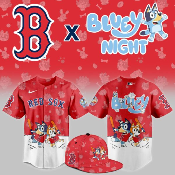 Alternative view of Red Sox Bluey Night Jersey - Nike Limited Edition