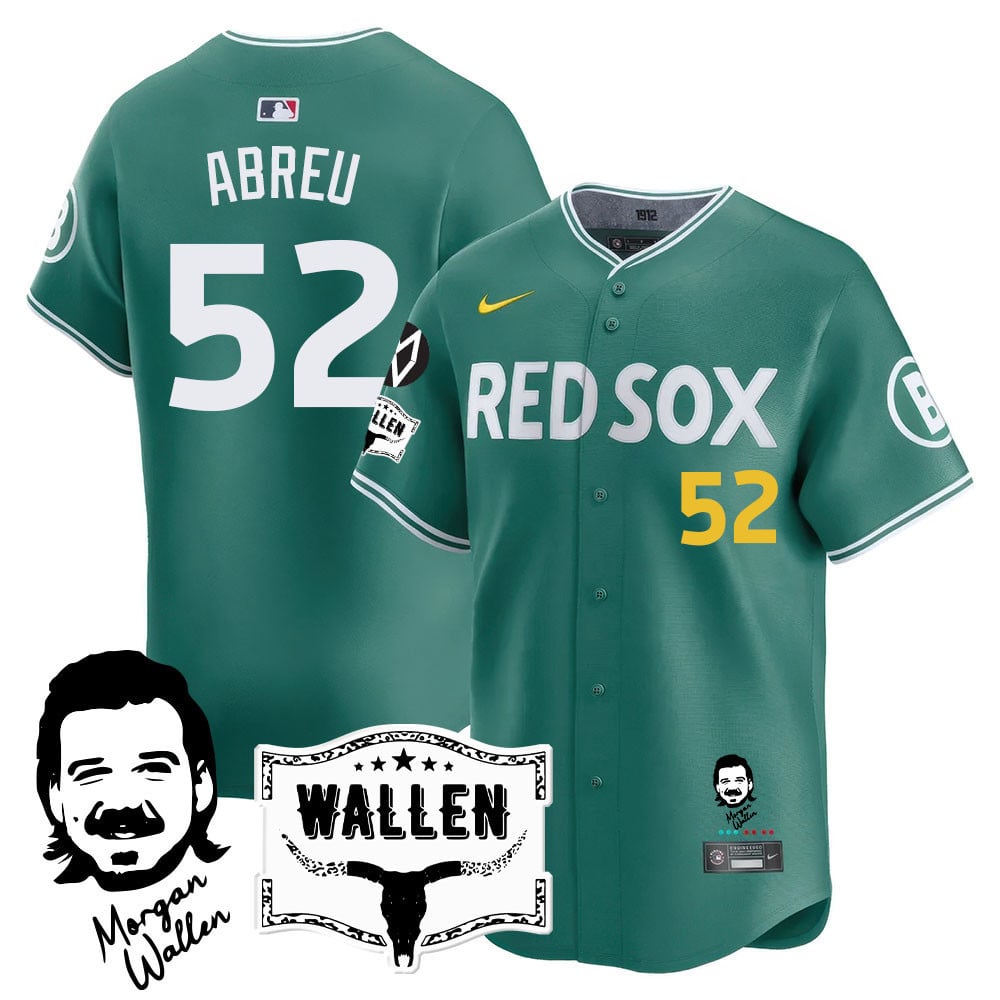 Alternative view of Red Sox Morgan Wallen Gray Jersey - Nike - Limited Edition