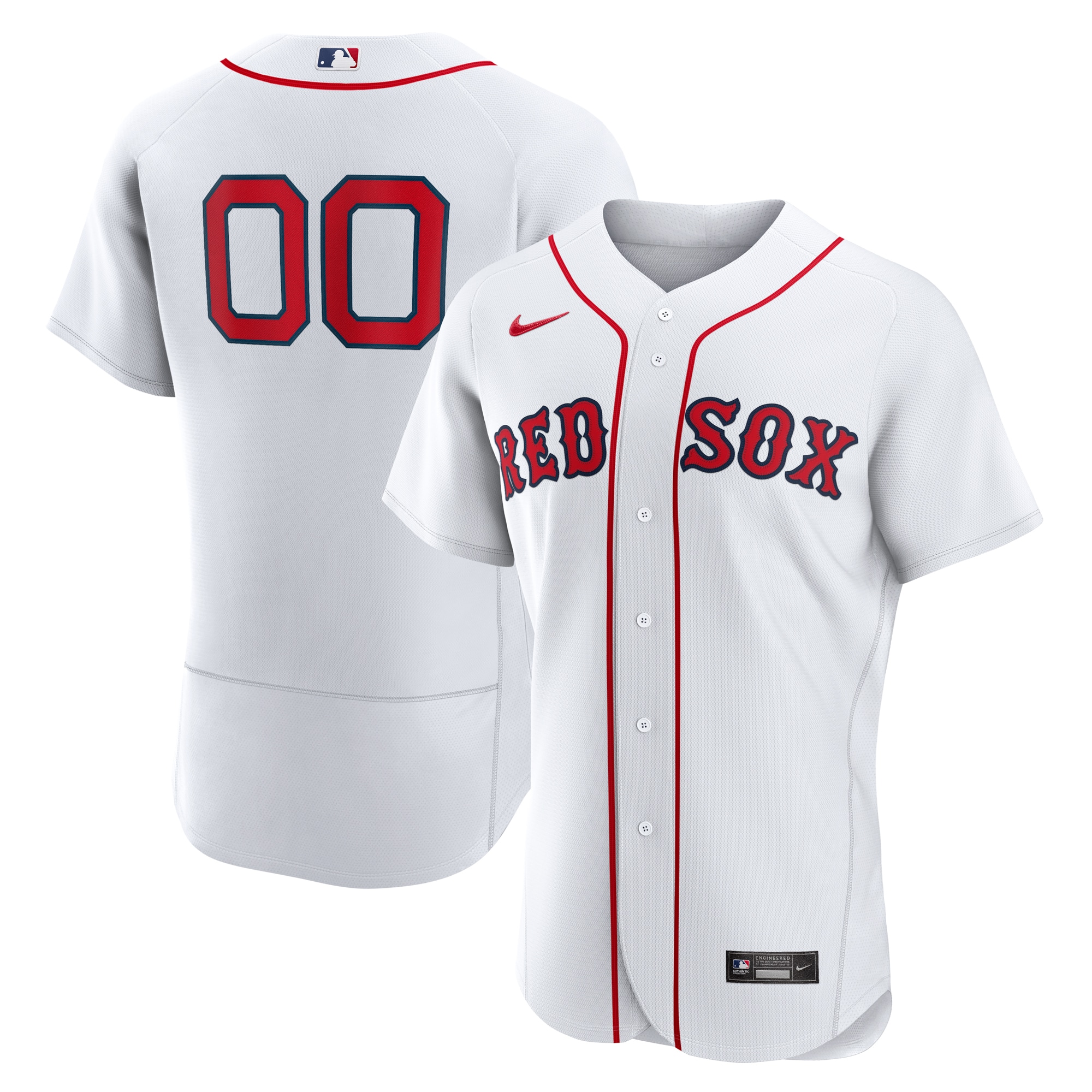 Red Sox White Home Jersey nike authentic - Nike Red Sox White Home