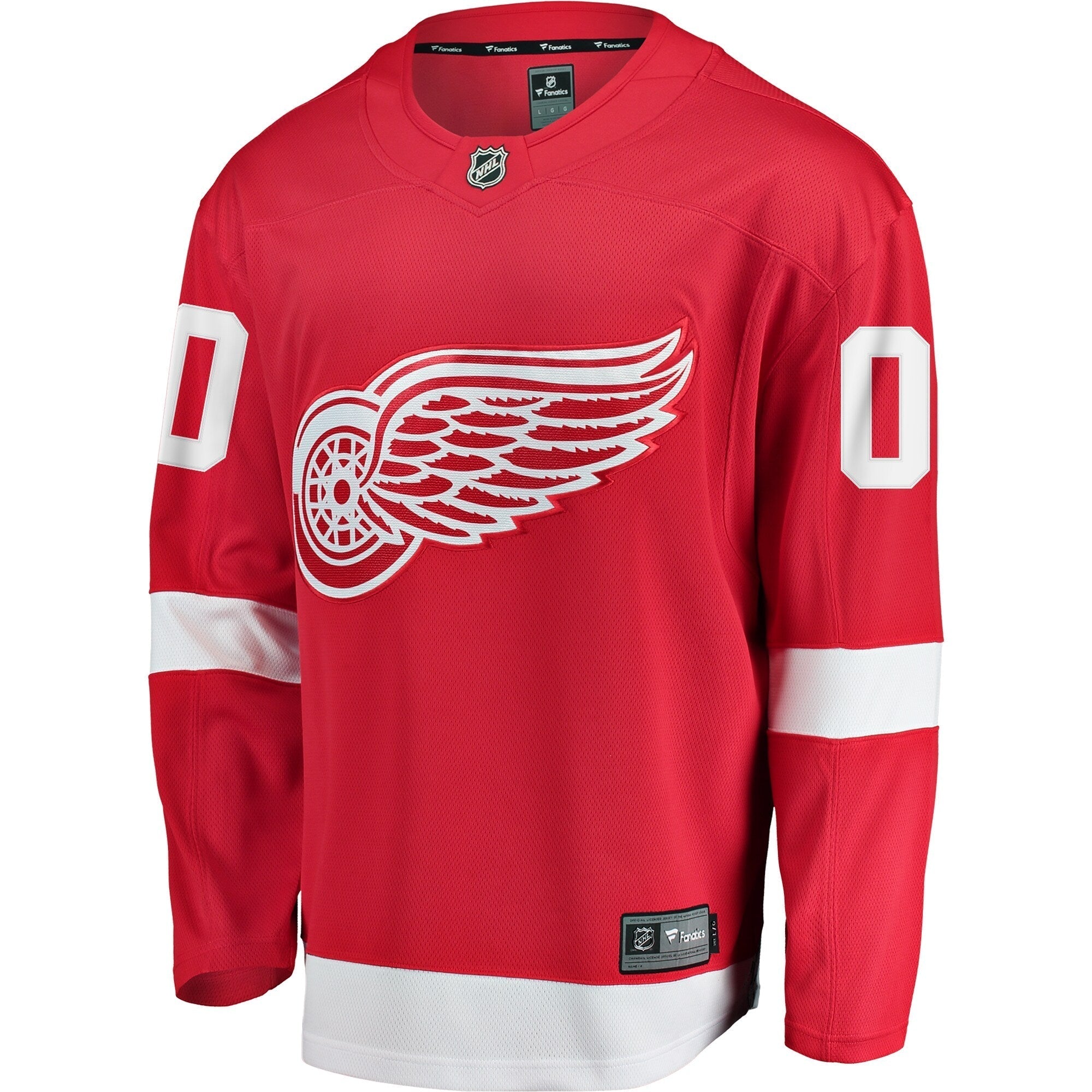 Alternative view of Red Wings Custom Red Authentic - Fanatics Red Wings Jersey - Custom